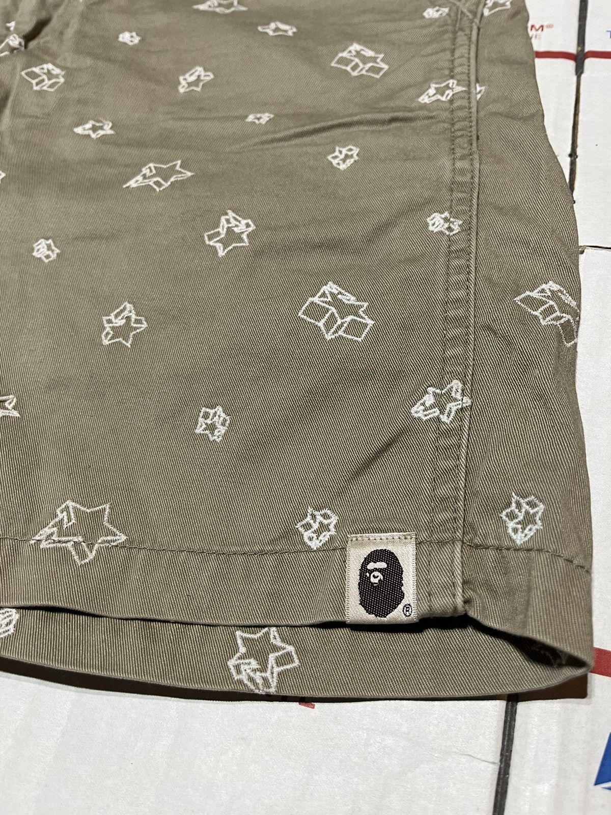 Bape Bape Glow in the dark Star Shorts Size US 32 / EU 48 - 2 Thumbnail