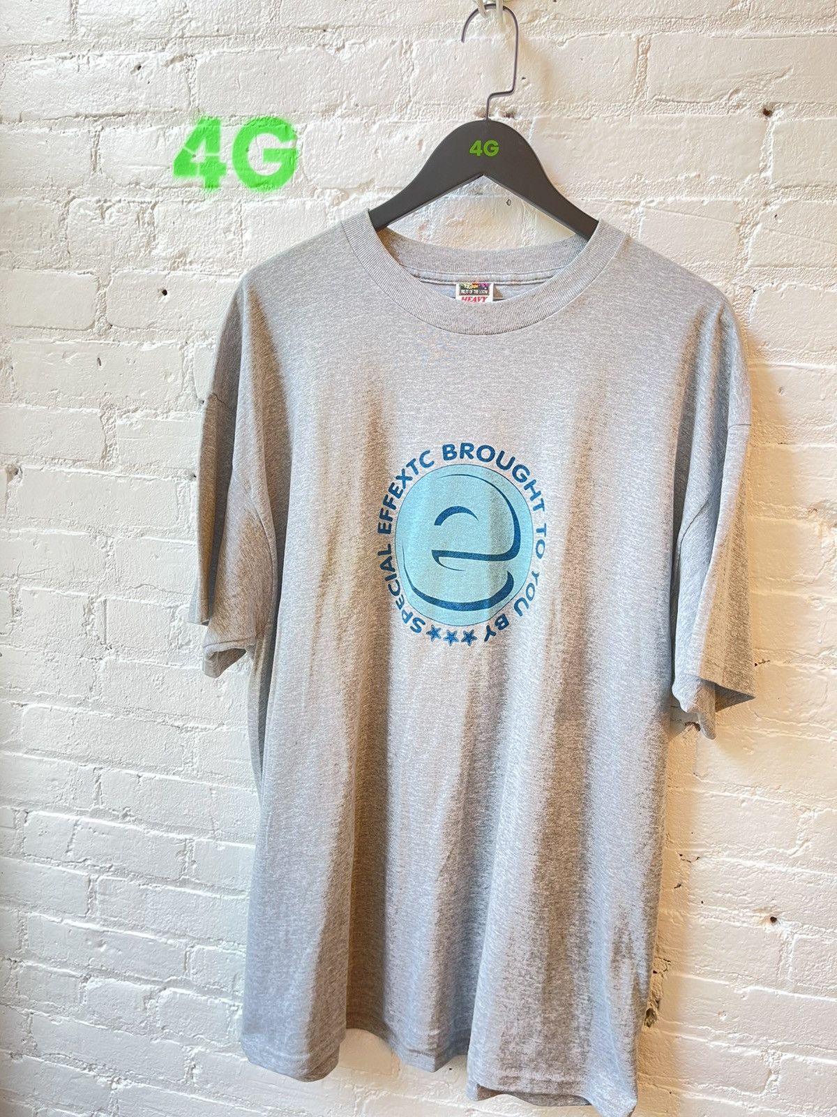 image of Vintage 90's Ecstasy E Pill Drugs Shirt in Grey, Men's (Size 2XL)