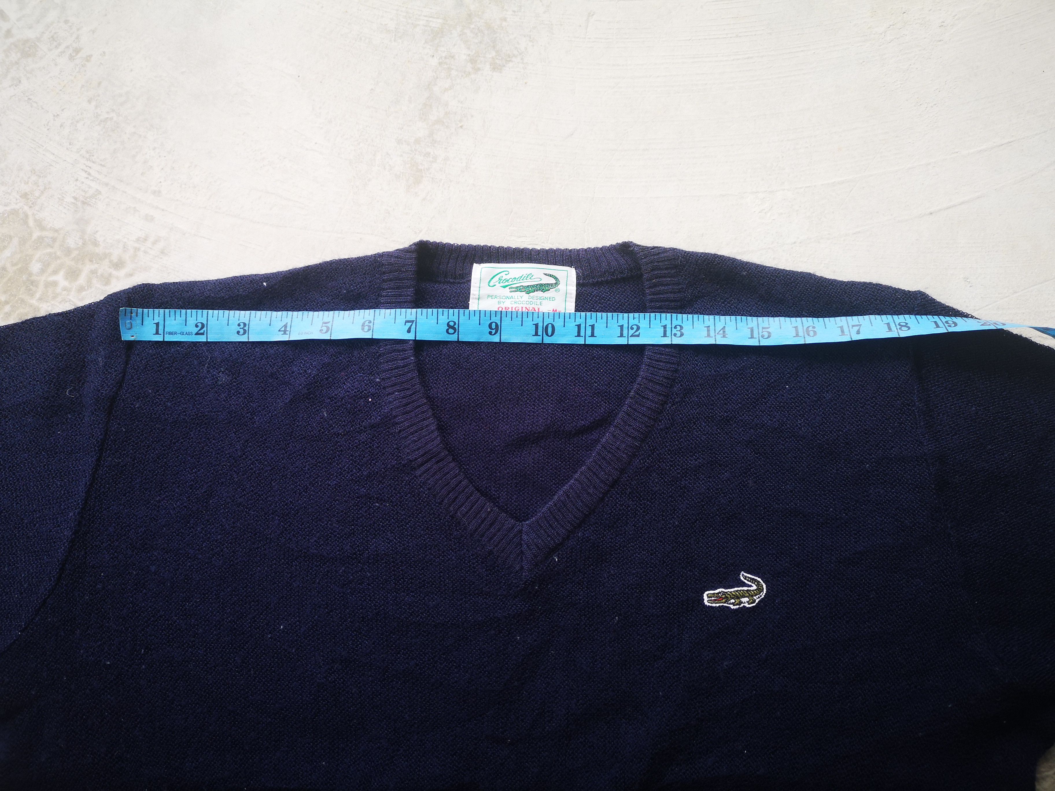 Japanese Brand × Vintage Vintage knitwear Crocodile V Neck Size US M / EU 48-50 / 2 - 11 Thumbnail