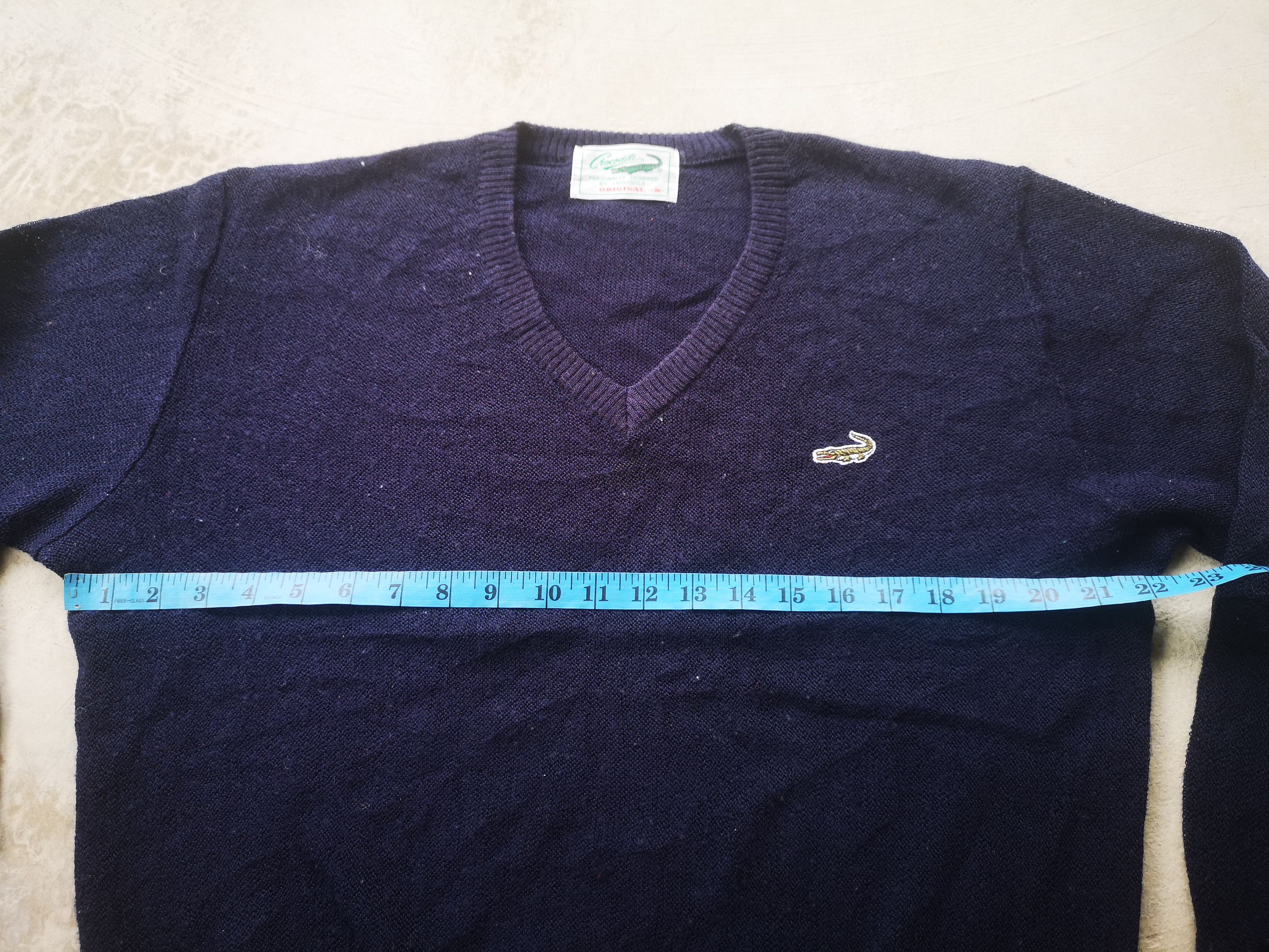 Japanese Brand × Vintage Vintage knitwear Crocodile V Neck Size US M / EU 48-50 / 2 - 9 Thumbnail