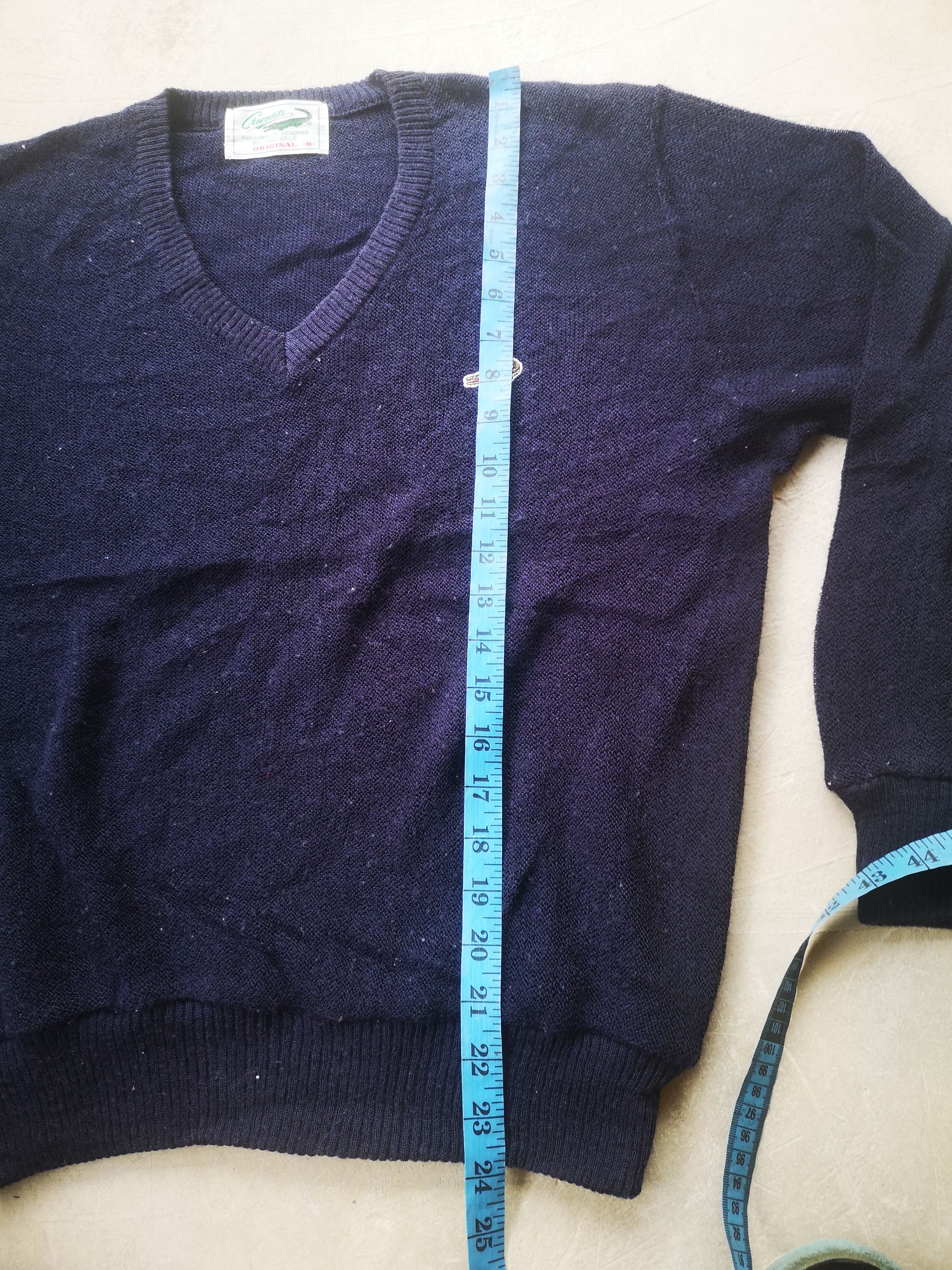 Japanese Brand × Vintage Vintage knitwear Crocodile V Neck Size US M / EU 48-50 / 2 - 10 Thumbnail