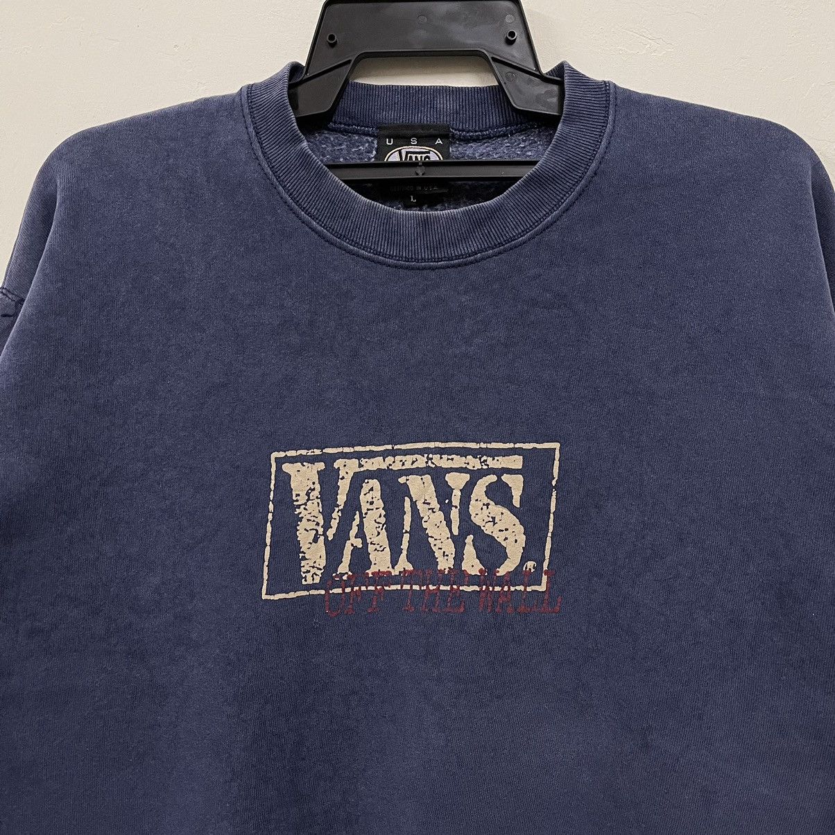 Vans Vintage 90s vans sweatshirt pullover vans box logo Size US L / EU 52-54 / 3 - 2 Thumbnail