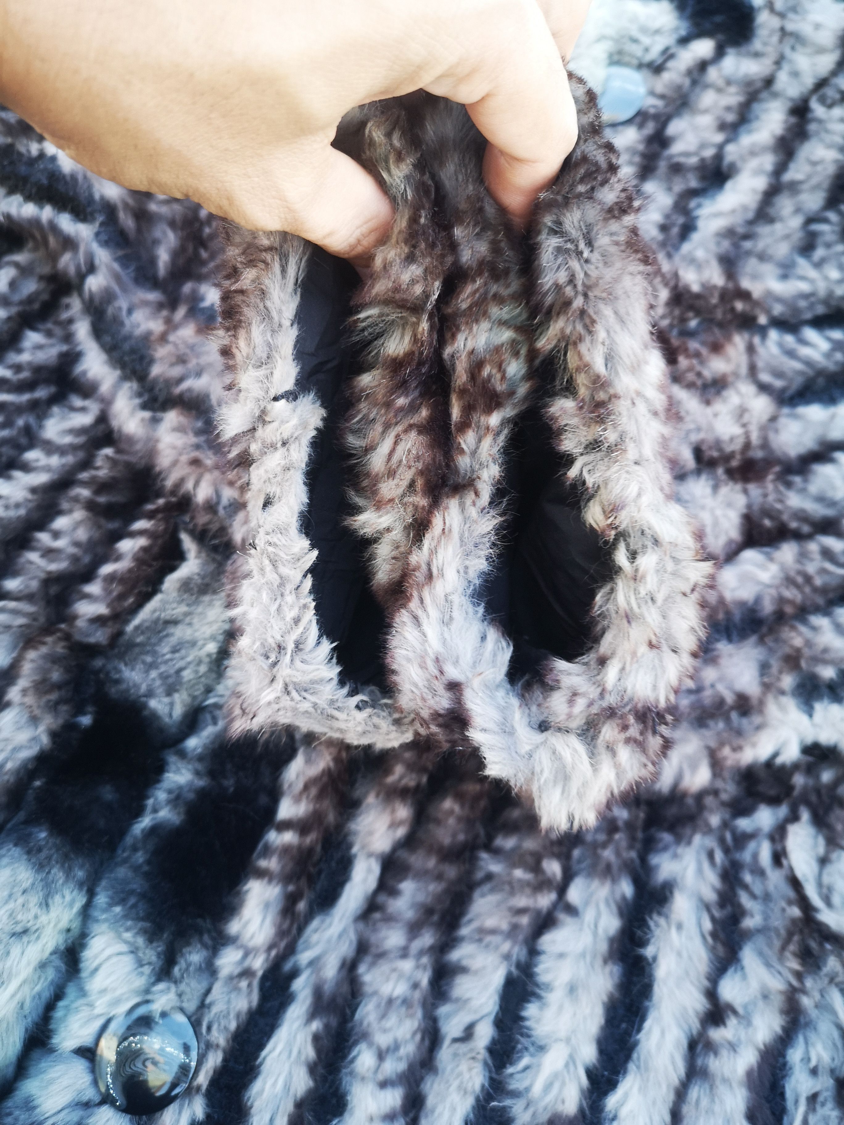 Japanese Brand × Vintage Rabbit Fur Reversible Button Jacket Size M / US 6-8 / IT 42-44 - 15 Thumbnail
