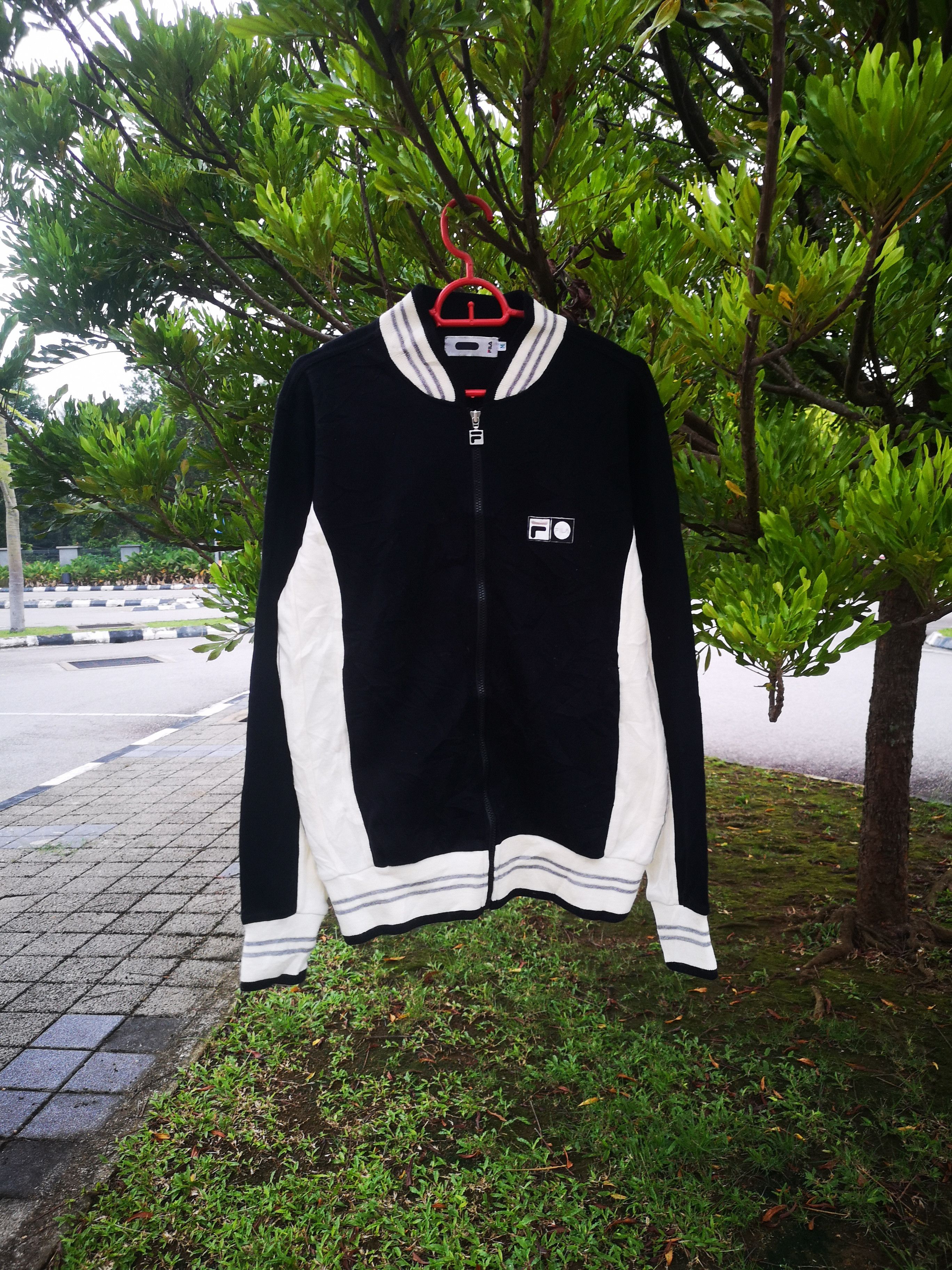 image of Fila Design Bjørn Sweater in Black/White, Men's (Size Medium)