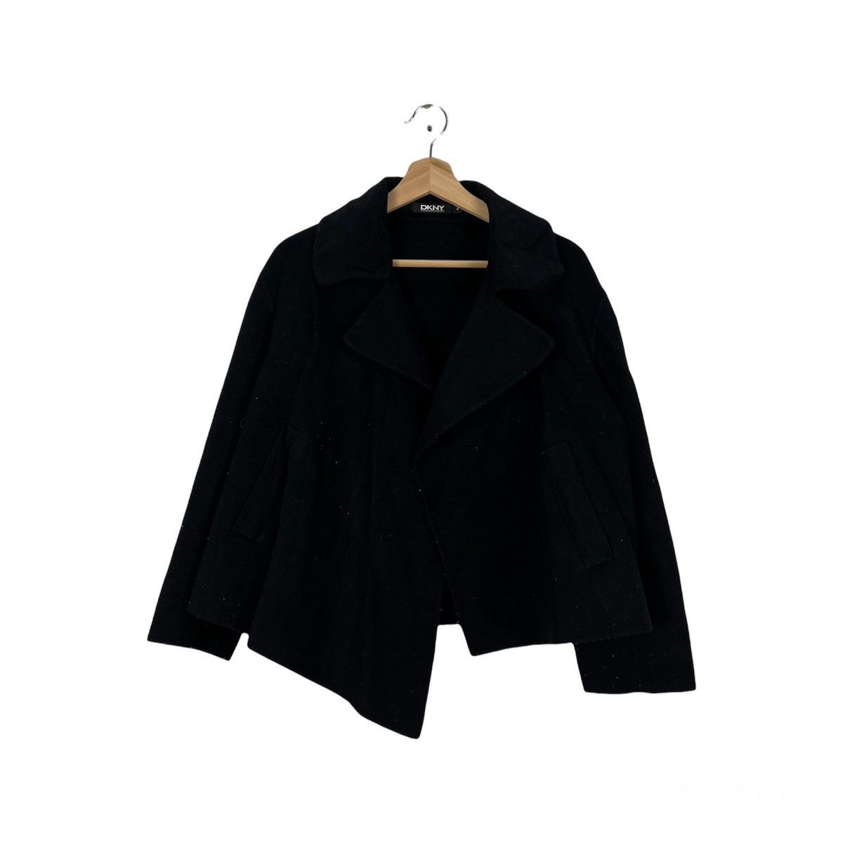 DKNY ULTIMATE BLACK CROPPED JACKET DLNY AVANT GARDE DESIGN Size US M / EU 48-50 / 2 - 1 Thumbnail