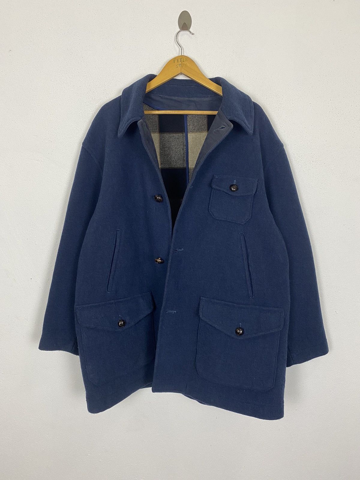 Henry Cotton's HENRY COTTON’S RAINWEAR & SPORTWEAR OVER SIZE WOOL JACKET Size US L / EU 52-54 / 3 - 5 Thumbnail