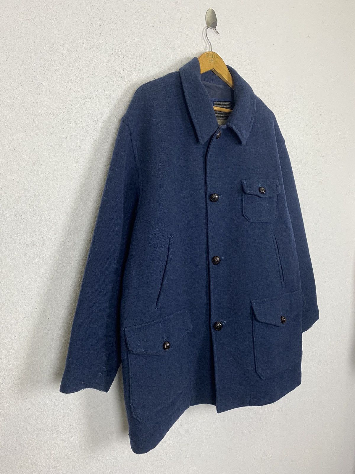 Henry Cotton's HENRY COTTON’S RAINWEAR & SPORTWEAR OVER SIZE WOOL JACKET Size US L / EU 52-54 / 3 - 4 Thumbnail