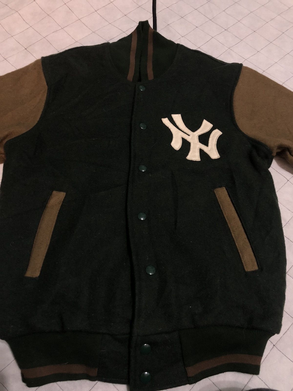 New York Yankees V10 NY Varsity Jacket Wool Size US S / EU 44-46 / 1 - 4 Thumbnail