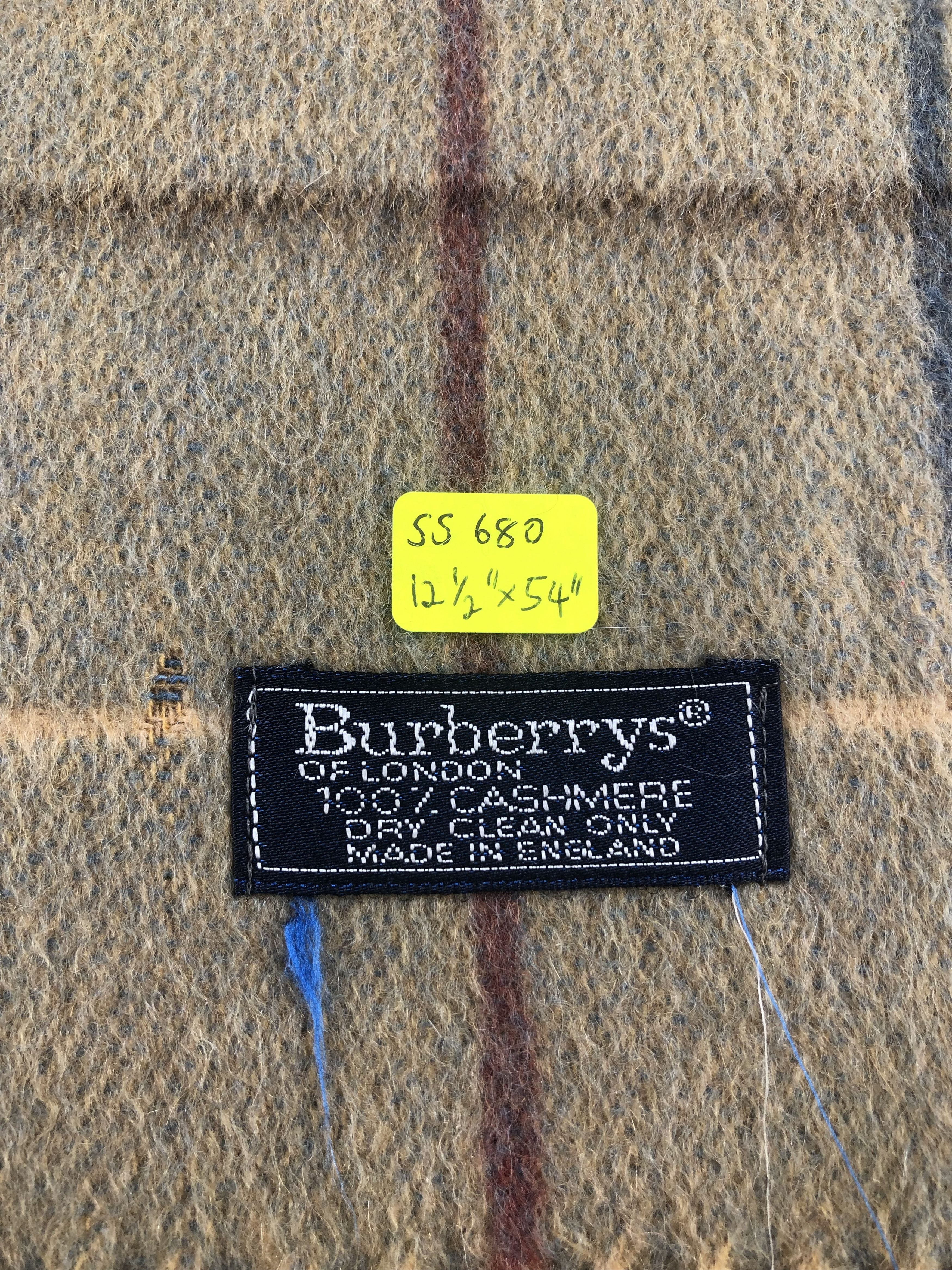 Burberry Burberry Cashmere Scarf / Muffler / Neckwear Size ONE SIZE - 4 Thumbnail