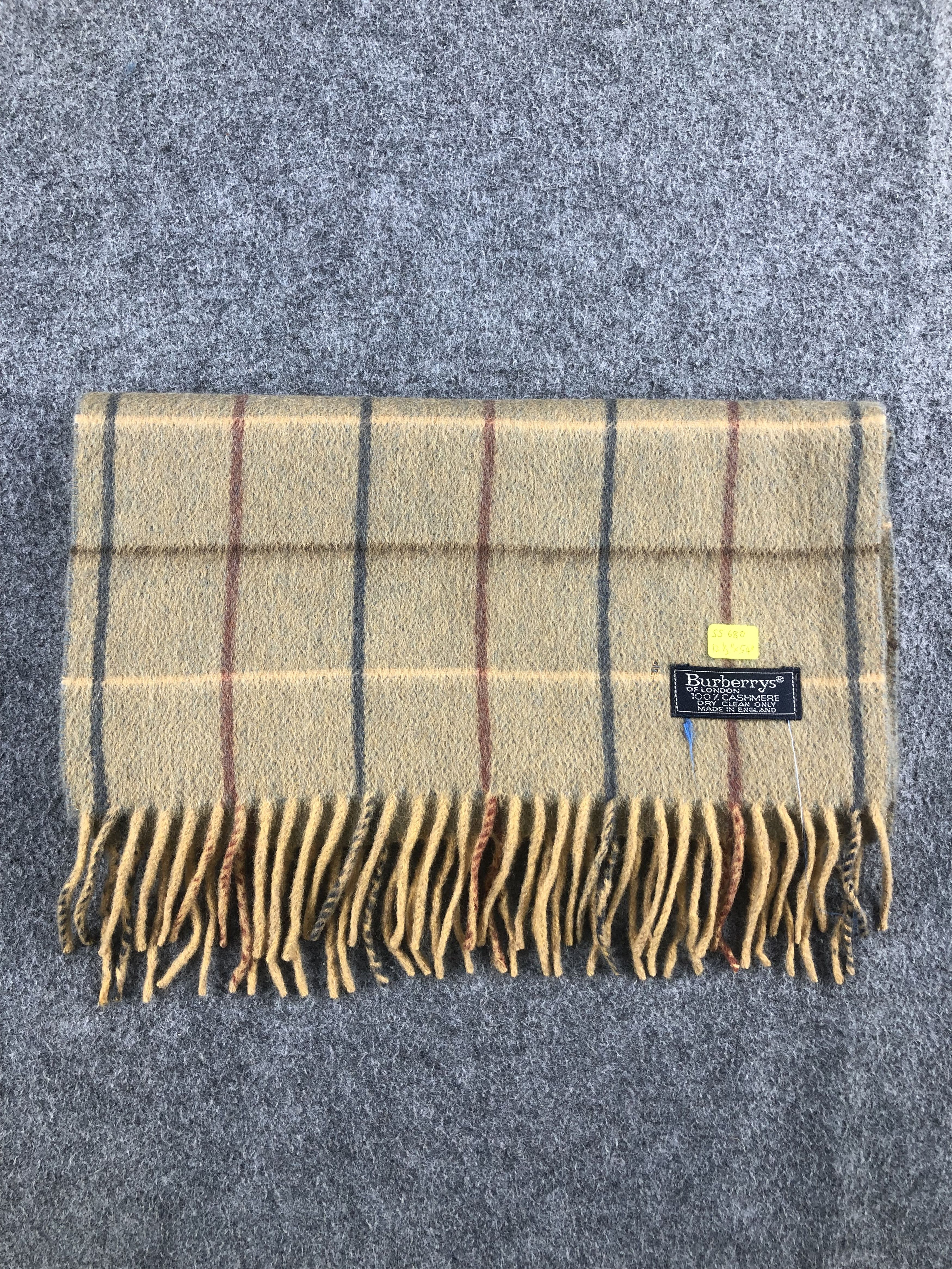 Burberry Burberry Cashmere Scarf / Muffler / Neckwear Size ONE SIZE - 7 Thumbnail