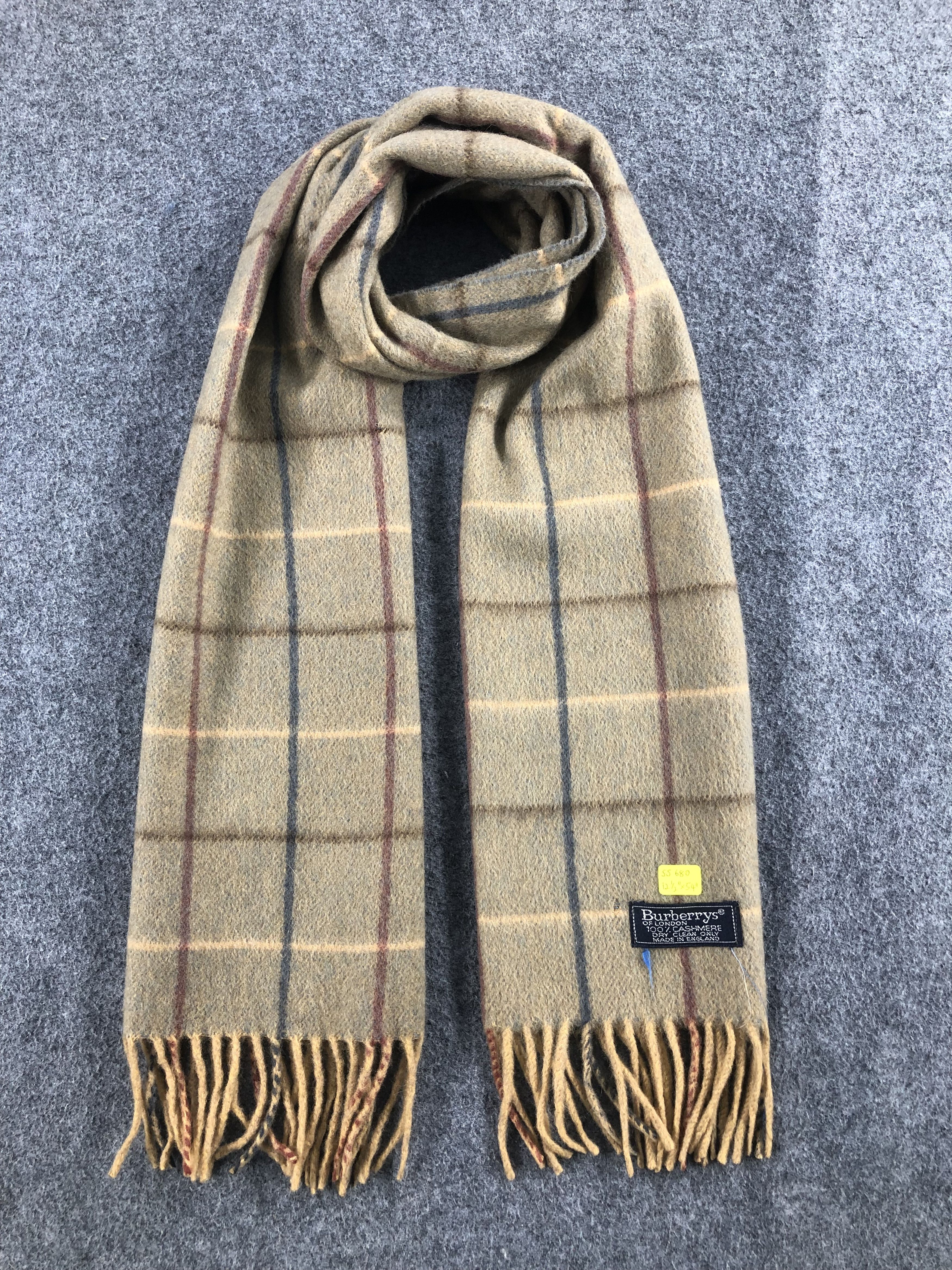 Burberry Burberry Cashmere Scarf / Muffler / Neckwear Size ONE SIZE - 1 Thumbnail