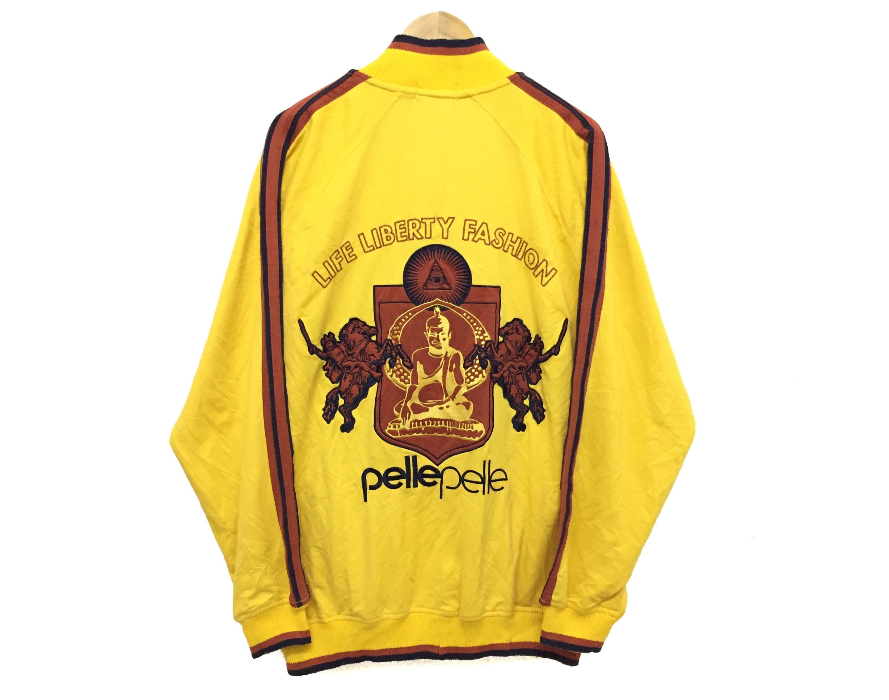 Pelle Pelle Life liberty fashion illuminati buddha embroidered sweater Size US XL / EU 56 / 4 - 3 Thumbnail