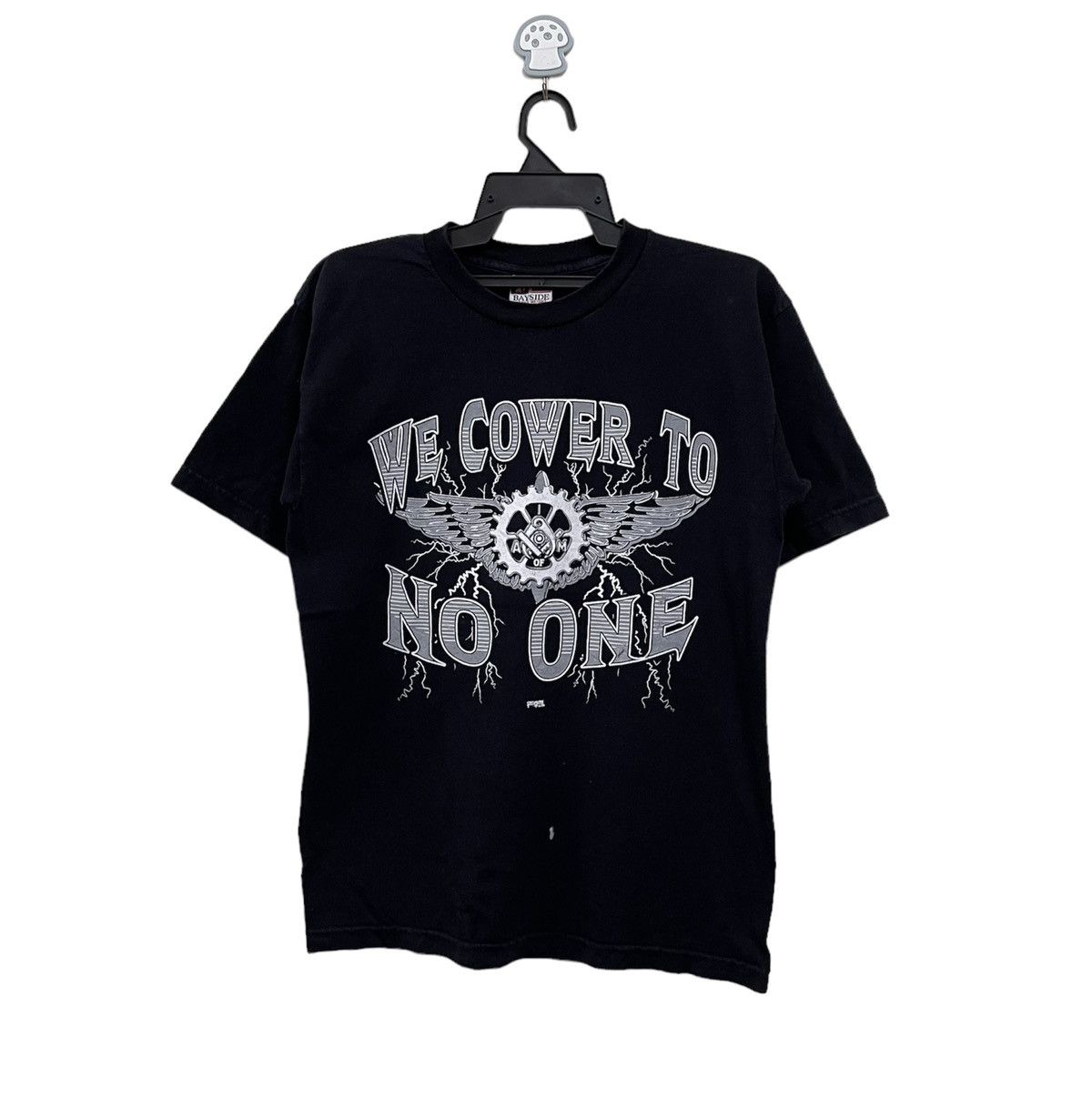 Vintage 90s union made tshirt we cower to no one USA graphic