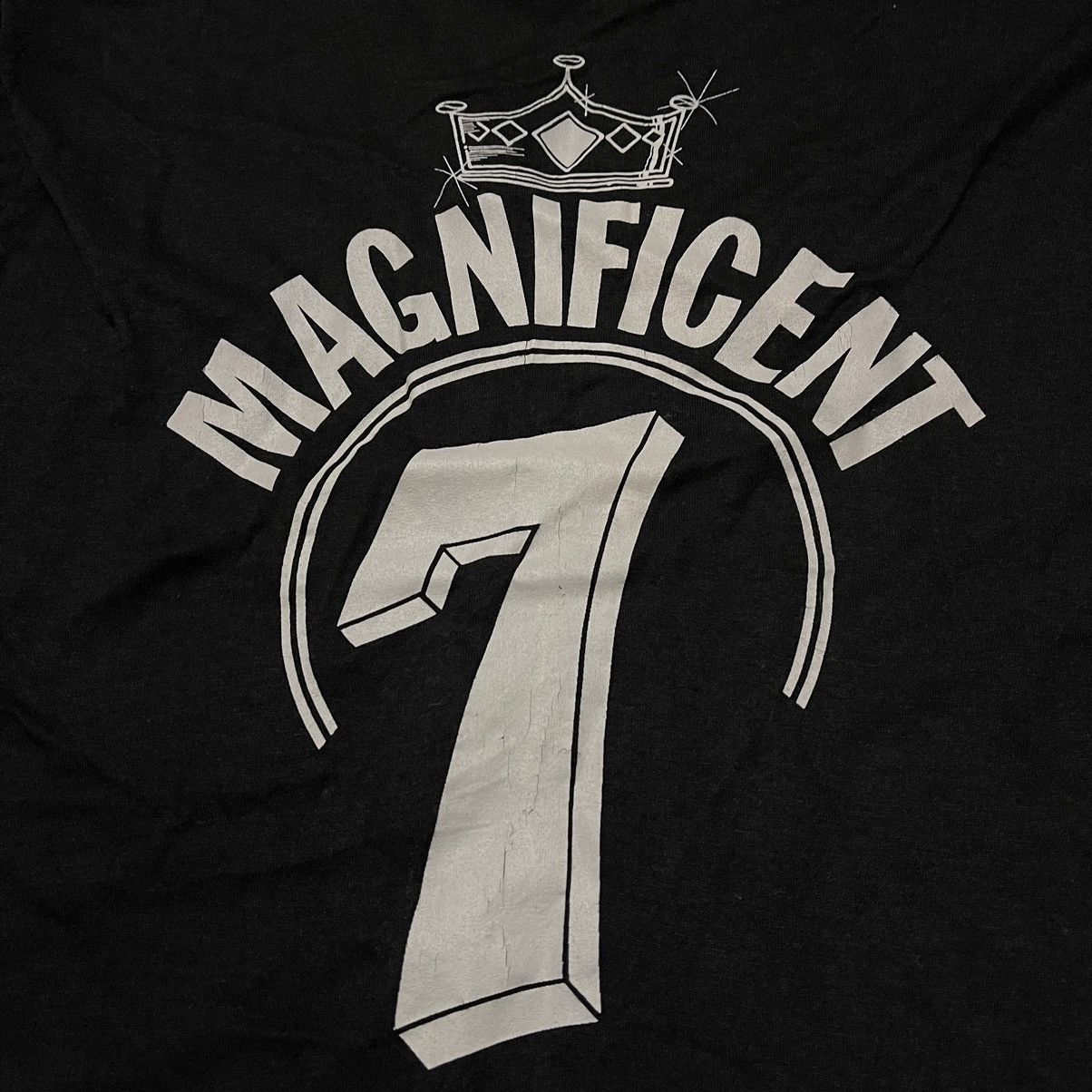 Vintage Vintage 80s magnificent 7 blanche tshirt Size US M / EU 48-50 / 2 - 3 Thumbnail