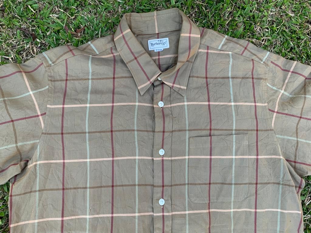 Burberry Vintage Flannel Burberrys Size US L / EU 52-54 / 3 - 11 Thumbnail