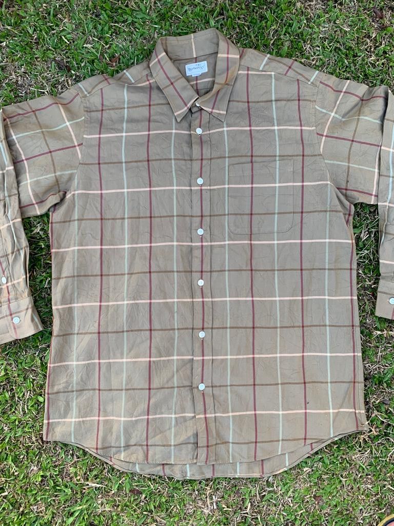 Burberry Vintage Flannel Burberrys Size US L / EU 52-54 / 3 - 8 Thumbnail