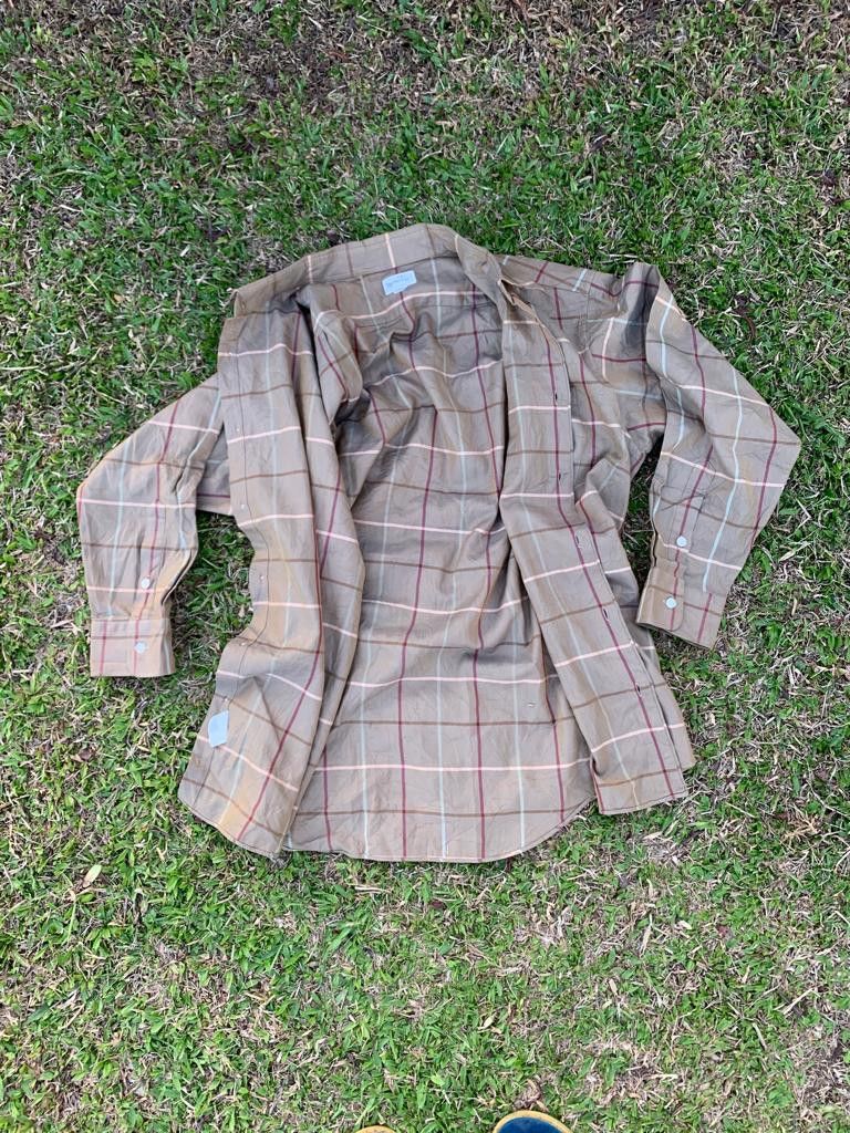 Burberry Vintage Flannel Burberrys Size US L / EU 52-54 / 3 - 3 Thumbnail