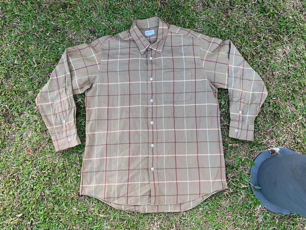 Burberry Vintage Flannel Burberrys Size US L / EU 52-54 / 3 - 6 Thumbnail