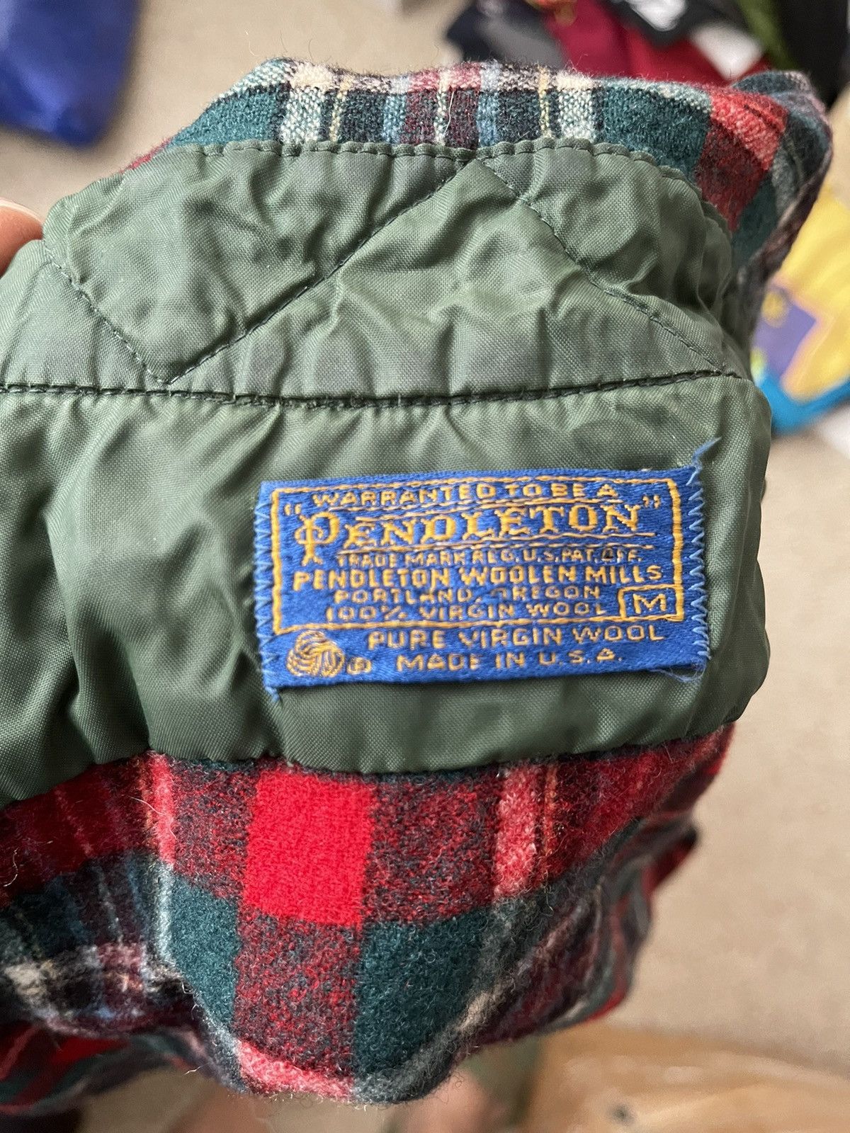 Pendleton × Vintage Pendleton Wool Workwear Flannel Tartan Checkered Shirt Size US M / EU 48-50 / 2 - 3 Thumbnail