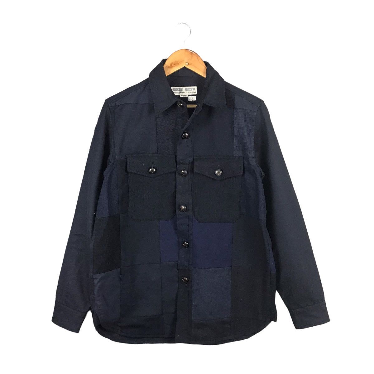 Japanese Brand PATCHWORK UNITED ARROWS INSPIRED KAPITAL WOOL BUTTON JACKET Size US M / EU 48-50 / 2 - 1 Thumbnail