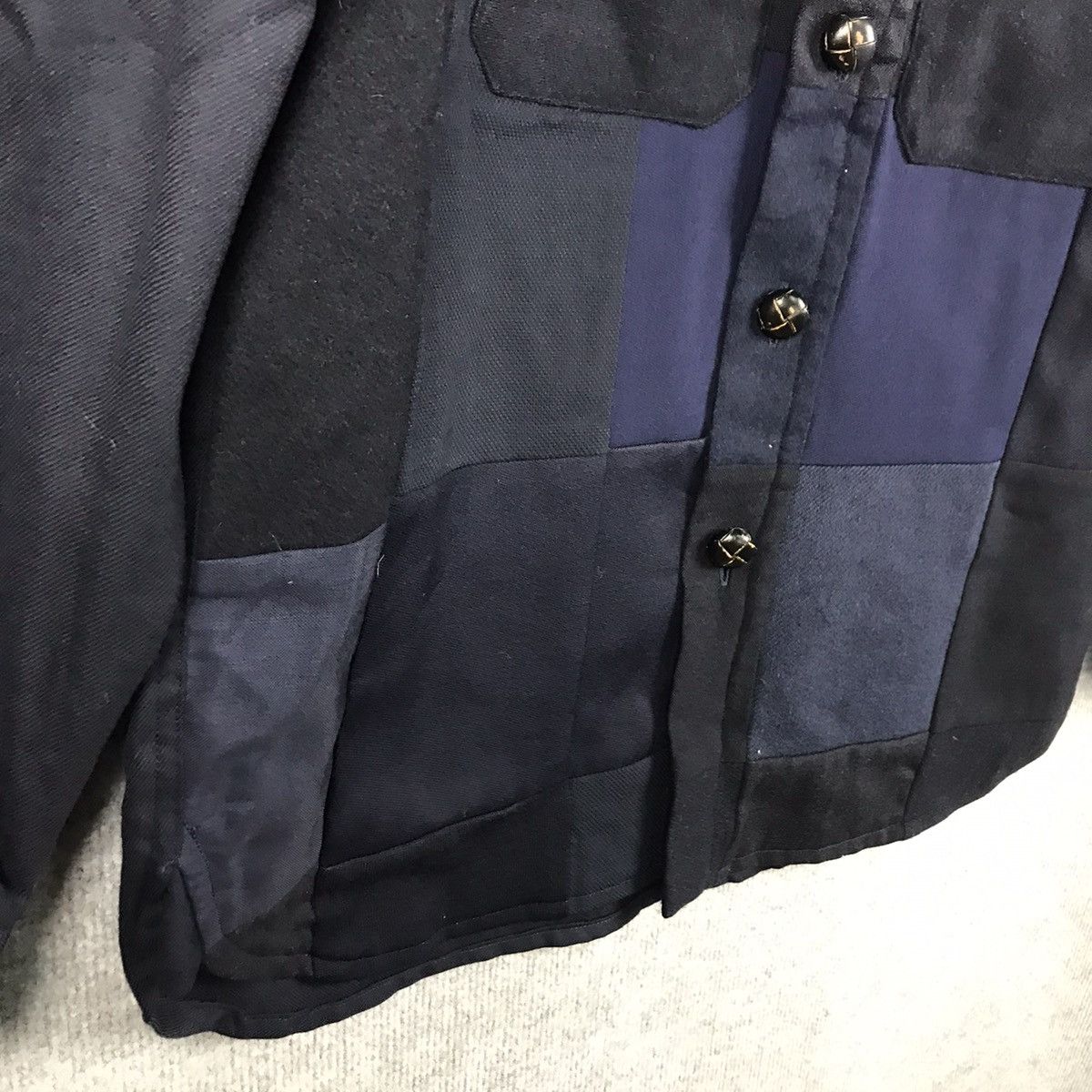 Japanese Brand PATCHWORK UNITED ARROWS INSPIRED KAPITAL WOOL BUTTON JACKET Size US M / EU 48-50 / 2 - 6 Thumbnail