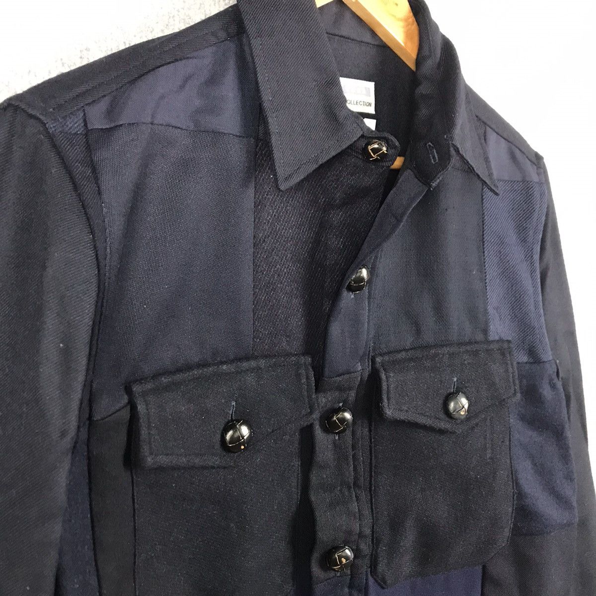 Japanese Brand PATCHWORK UNITED ARROWS INSPIRED KAPITAL WOOL BUTTON JACKET Size US M / EU 48-50 / 2 - 5 Thumbnail