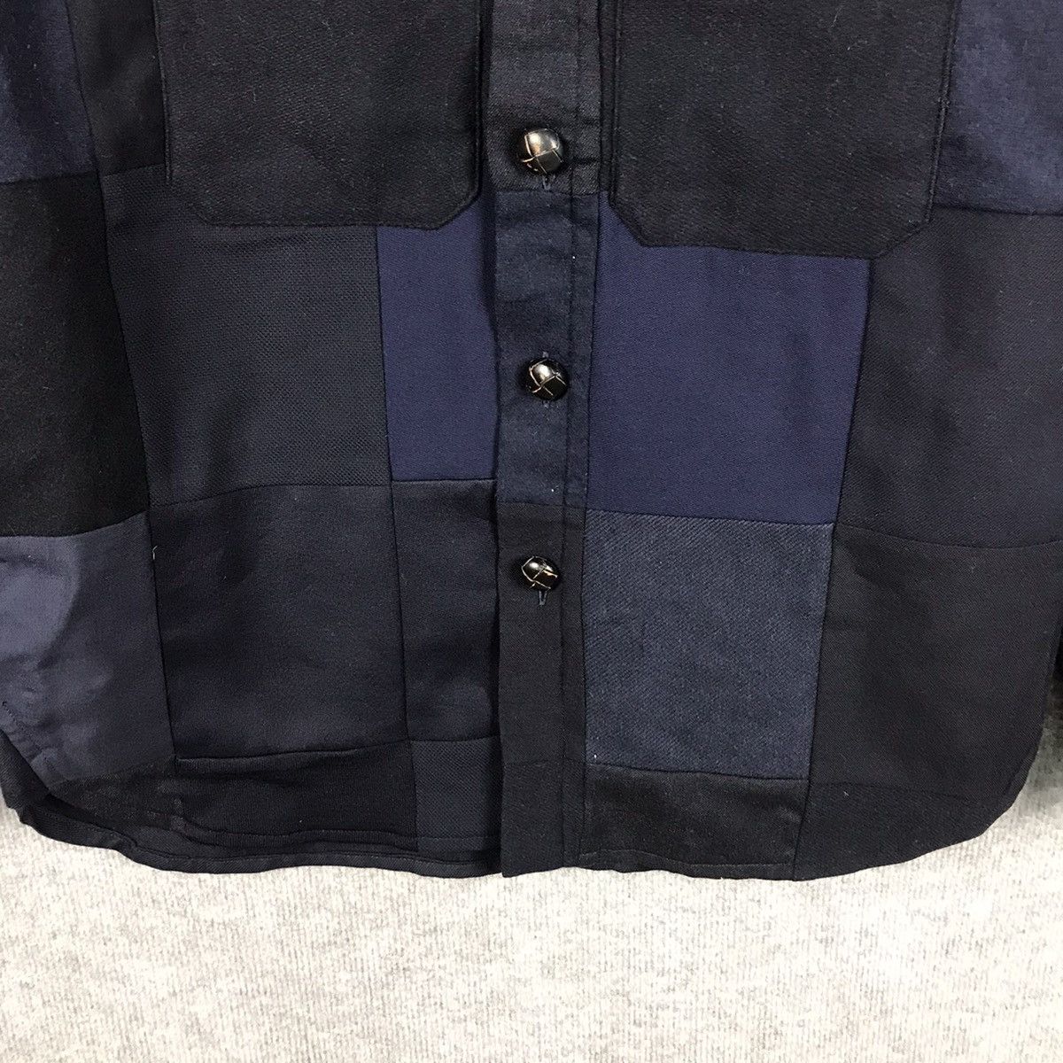 Japanese Brand PATCHWORK UNITED ARROWS INSPIRED KAPITAL WOOL BUTTON JACKET Size US M / EU 48-50 / 2 - 4 Thumbnail