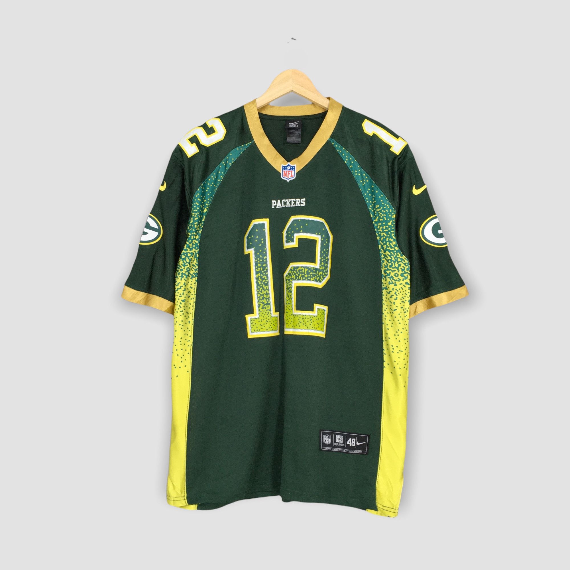 Nike Vintage Nike Green Bay Packers Rodgers #12 NFL Jersey Large