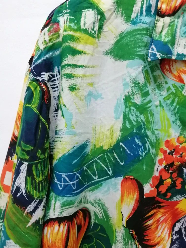 Kenzo Vintage KENZO HOMME Over Print Oversized Hawaiian Shirt Size US M / EU 48-50 / 2 - 3 Thumbnail