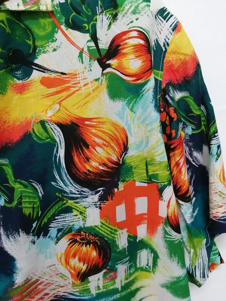 Kenzo Vintage KENZO HOMME Over Print Oversized Hawaiian Shirt Size US M / EU 48-50 / 2 - 4 Thumbnail