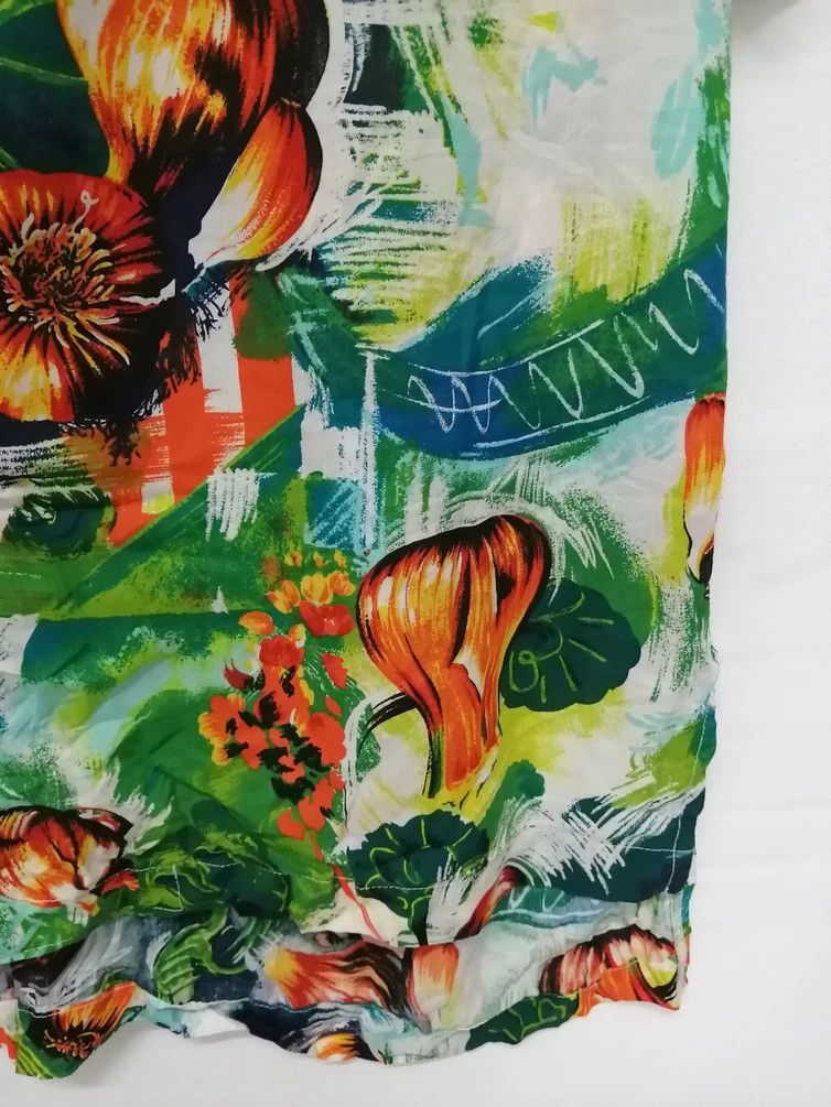 Kenzo Vintage KENZO HOMME Over Print Oversized Hawaiian Shirt Size US M / EU 48-50 / 2 - 5 Thumbnail