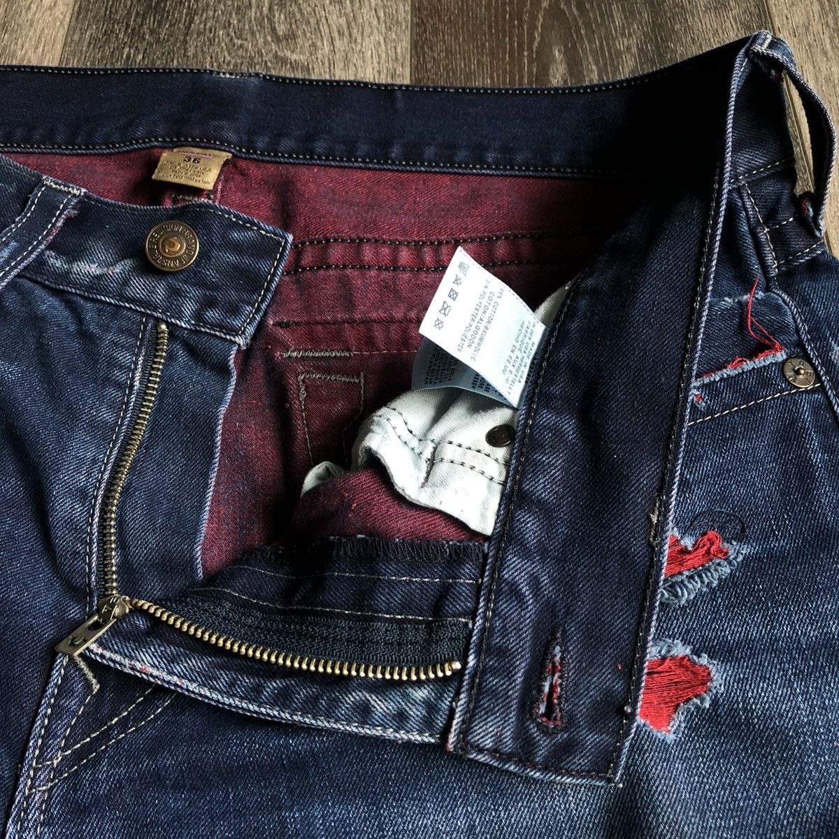True Religion Vintage Y2K True Religion Geno Relax Slim Denim Jeans 36x30 Size US 36 / EU 52 - 11 Thumbnail