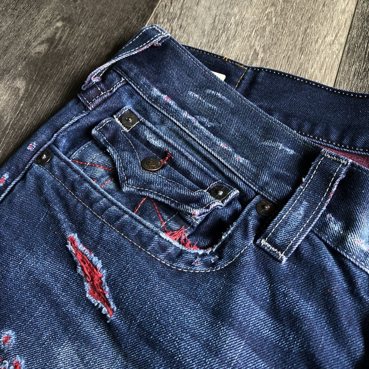 True Religion Vintage Y2K True Religion Geno Relax Slim Denim Jeans 36x30 Size US 36 / EU 52 - 9 Thumbnail