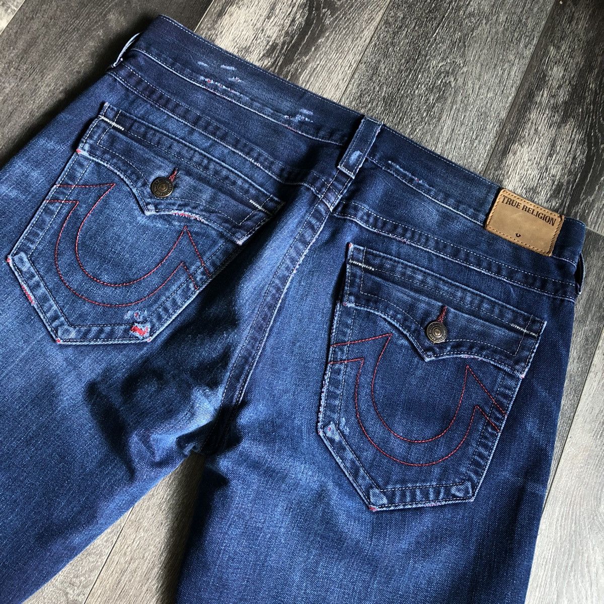 True Religion Vintage Y2K True Religion Geno Relax Slim Denim Jeans 36x30 Size US 36 / EU 52 - 3 Thumbnail