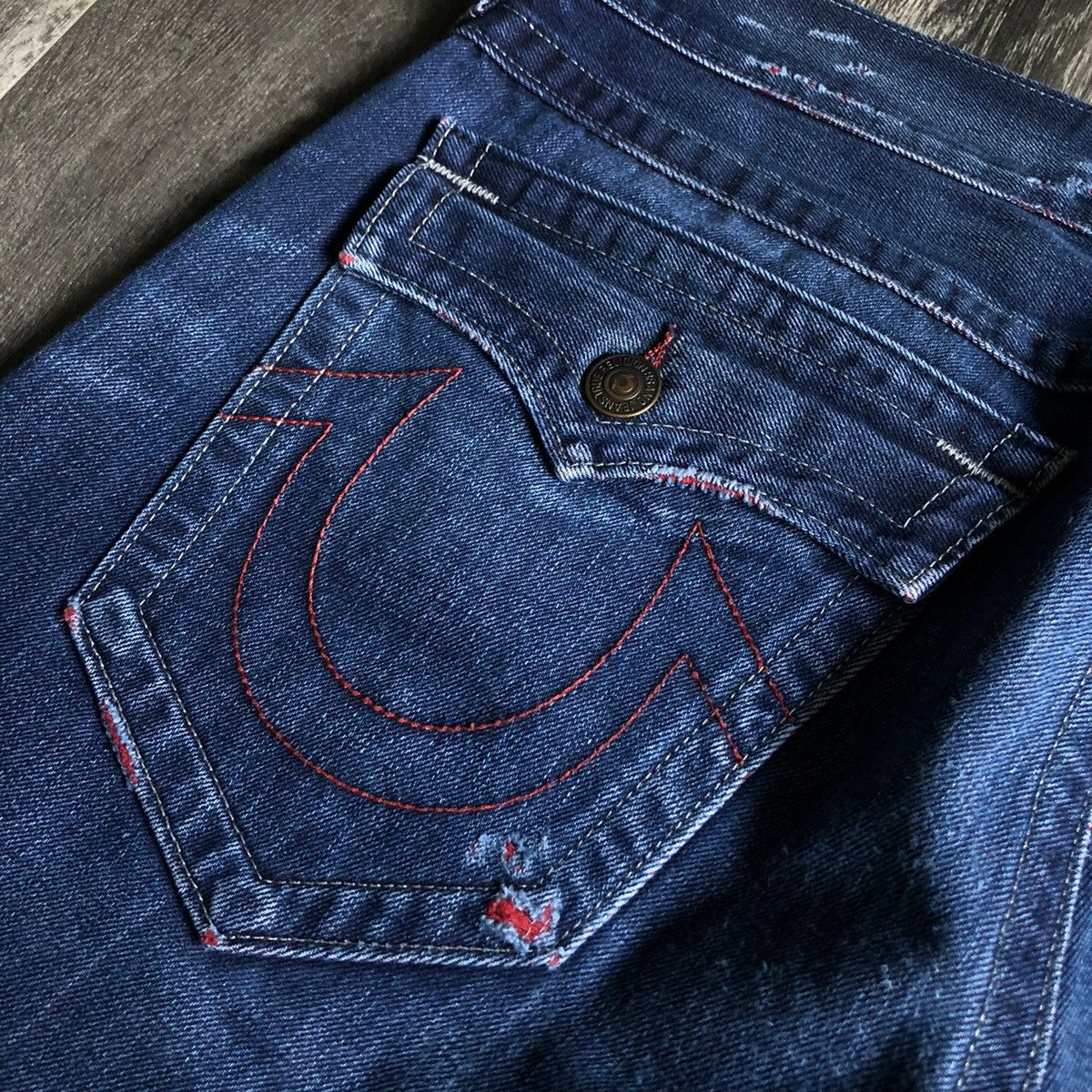True Religion Vintage Y2K True Religion Geno Relax Slim Denim Jeans 36x30 Size US 36 / EU 52 - 4 Thumbnail