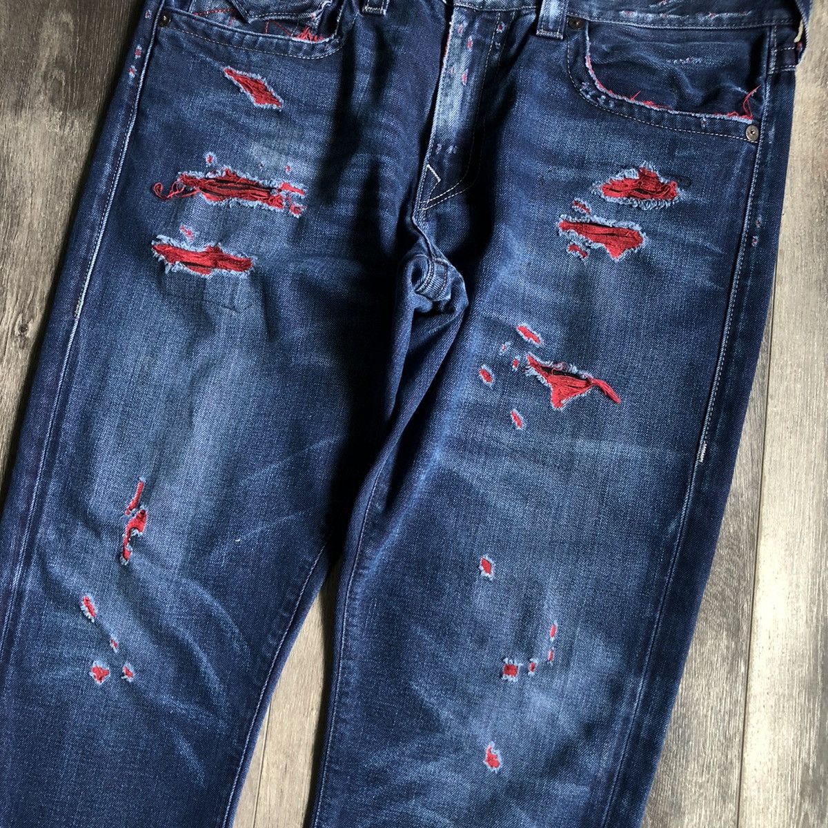 True Religion Vintage Y2K True Religion Geno Relax Slim Denim Jeans 36x30 Size US 36 / EU 52 - 8 Thumbnail