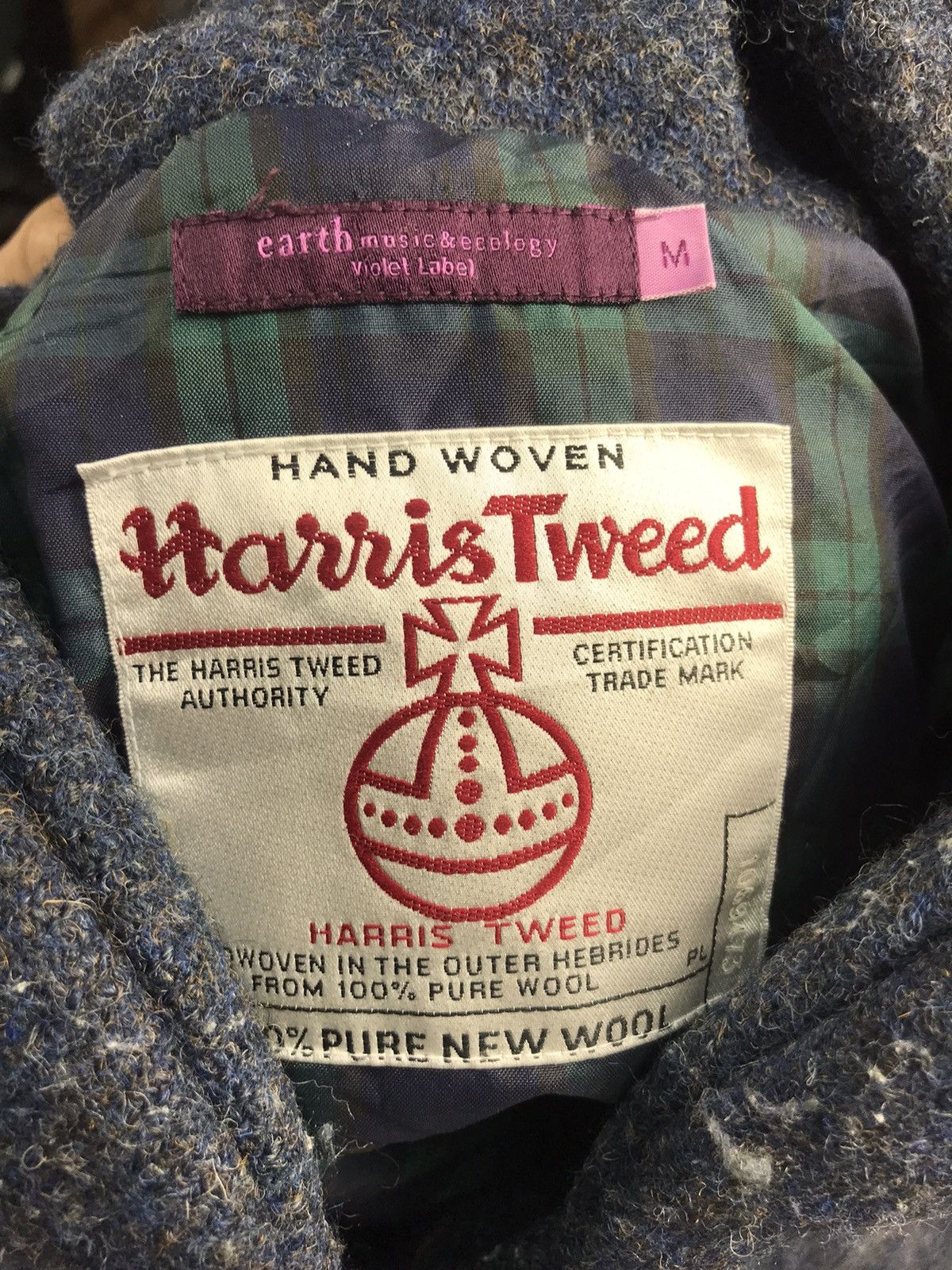Harris Tweed × Japanese Brand Earth music&ecology x Harris tweed wool down puffer jacket Size M / US 6-8 / IT 42-44 - 3 Thumbnail