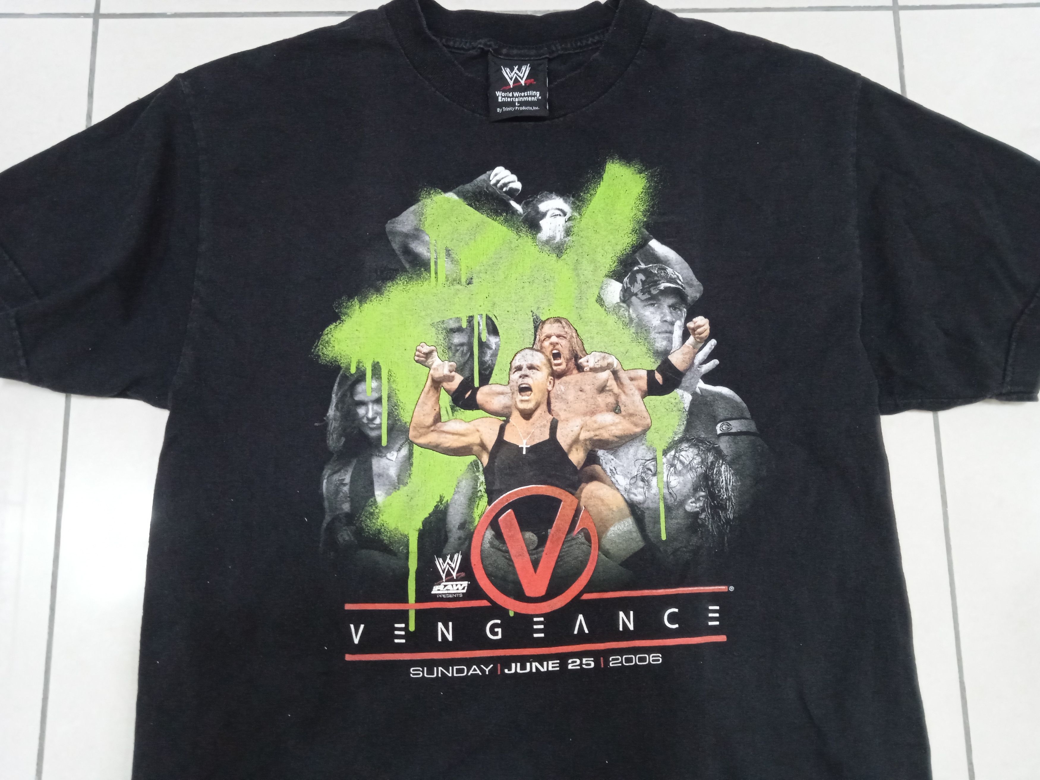 WWE Vintage 00s WWE Vengeance 2006 T-Shirt Y2K Size US L / EU 52-54 / 3 - 4 Thumbnail