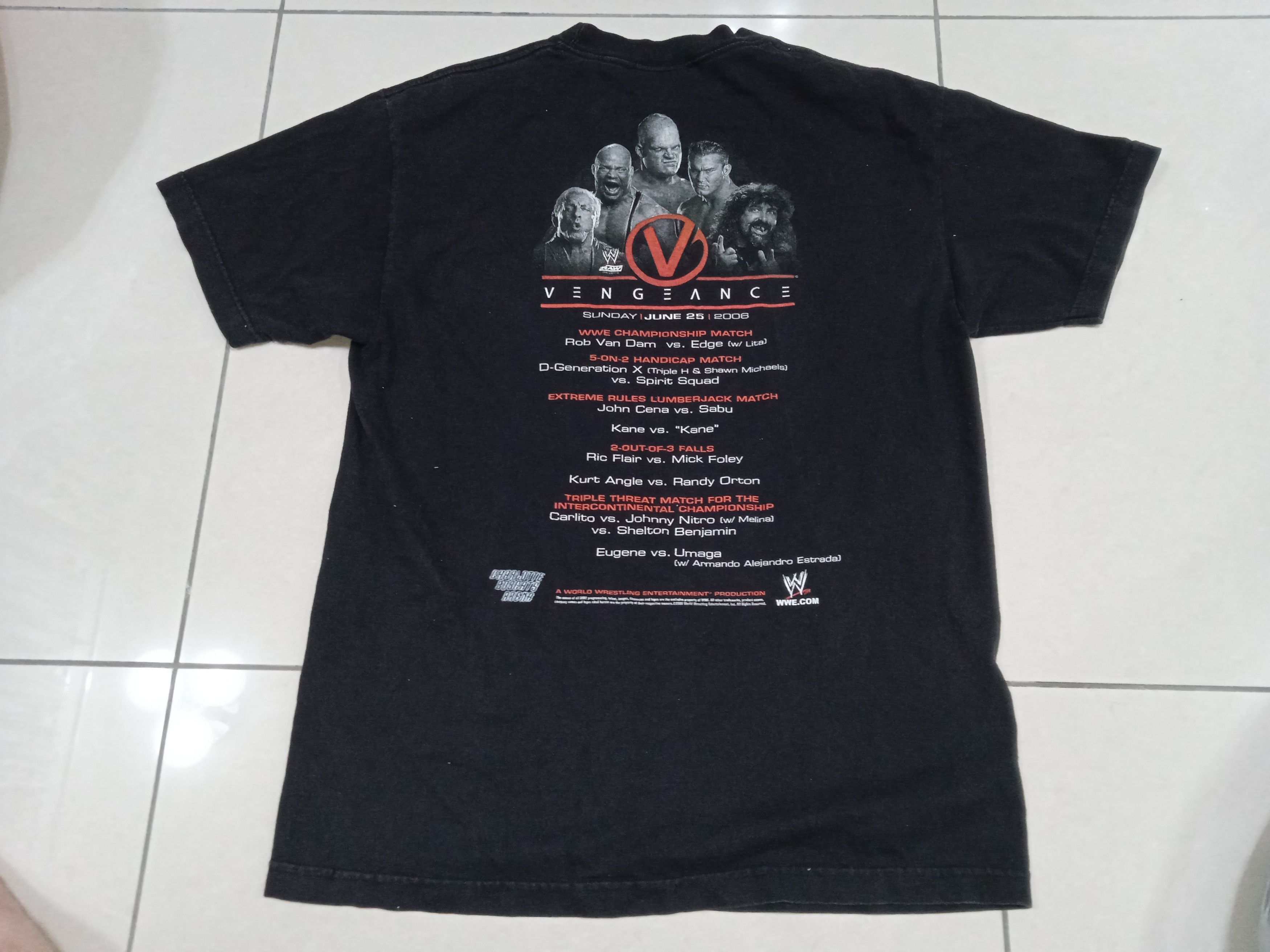 WWE Vintage 00s WWE Vengeance 2006 T-Shirt Y2K Size US L / EU 52-54 / 3 - 2 Thumbnail
