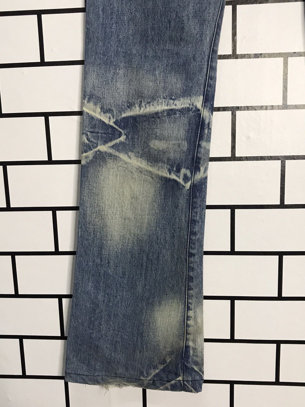 Designer × Japanese Brand Semantic Design Japan Distressed Slim Flare Denim Pants Size US 31 - 14 Thumbnail