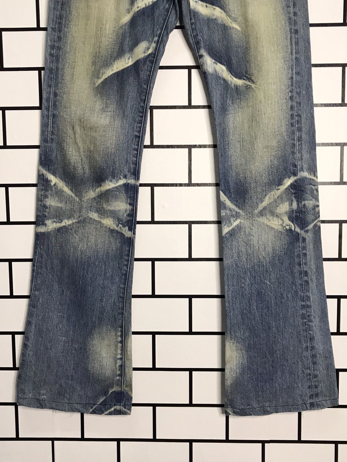 Designer × Japanese Brand Semantic Design Japan Distressed Slim Flare Denim Pants Size US 31 - 5 Thumbnail