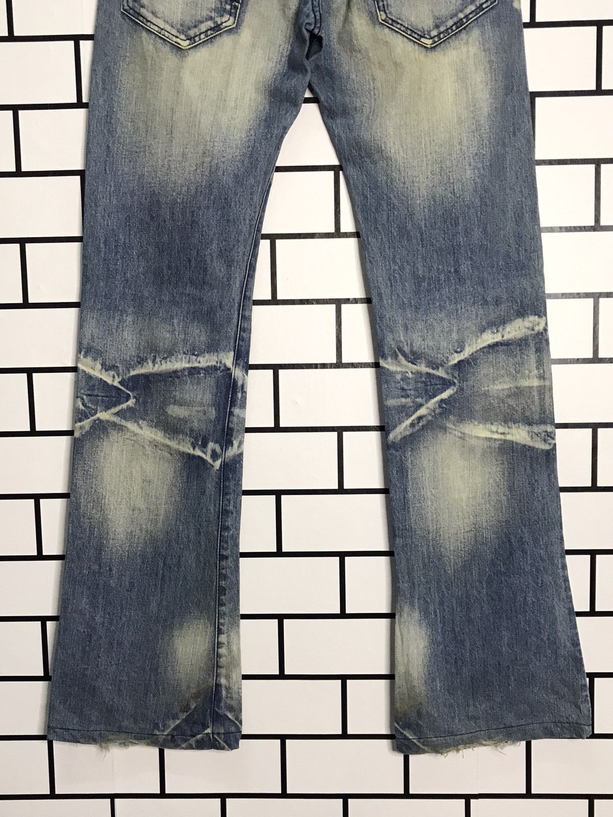 Designer × Japanese Brand Semantic Design Japan Distressed Slim Flare Denim Pants Size US 31 - 11 Thumbnail
