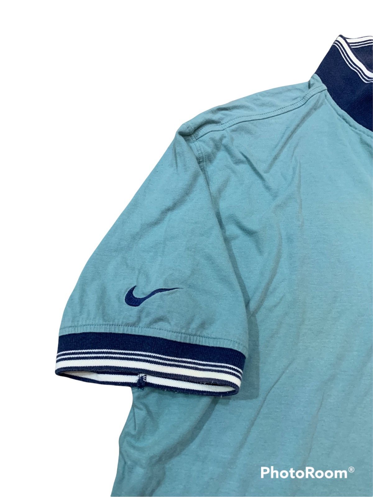 Nike × Vintage Vintage 90’s Nike Court Spellout Logo Sunfaded T Size US L / EU 52-54 / 3 - 2 Thumbnail