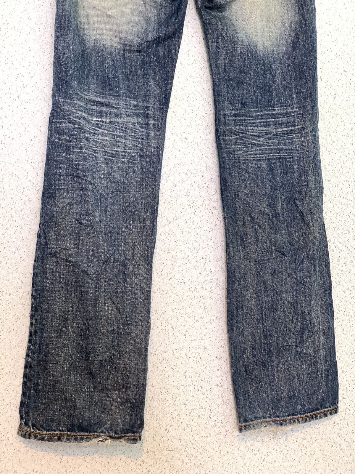 Paul Smith R.Newbold Patchwork Leather Design Denim Jeans Size US 33 - 7 Thumbnail