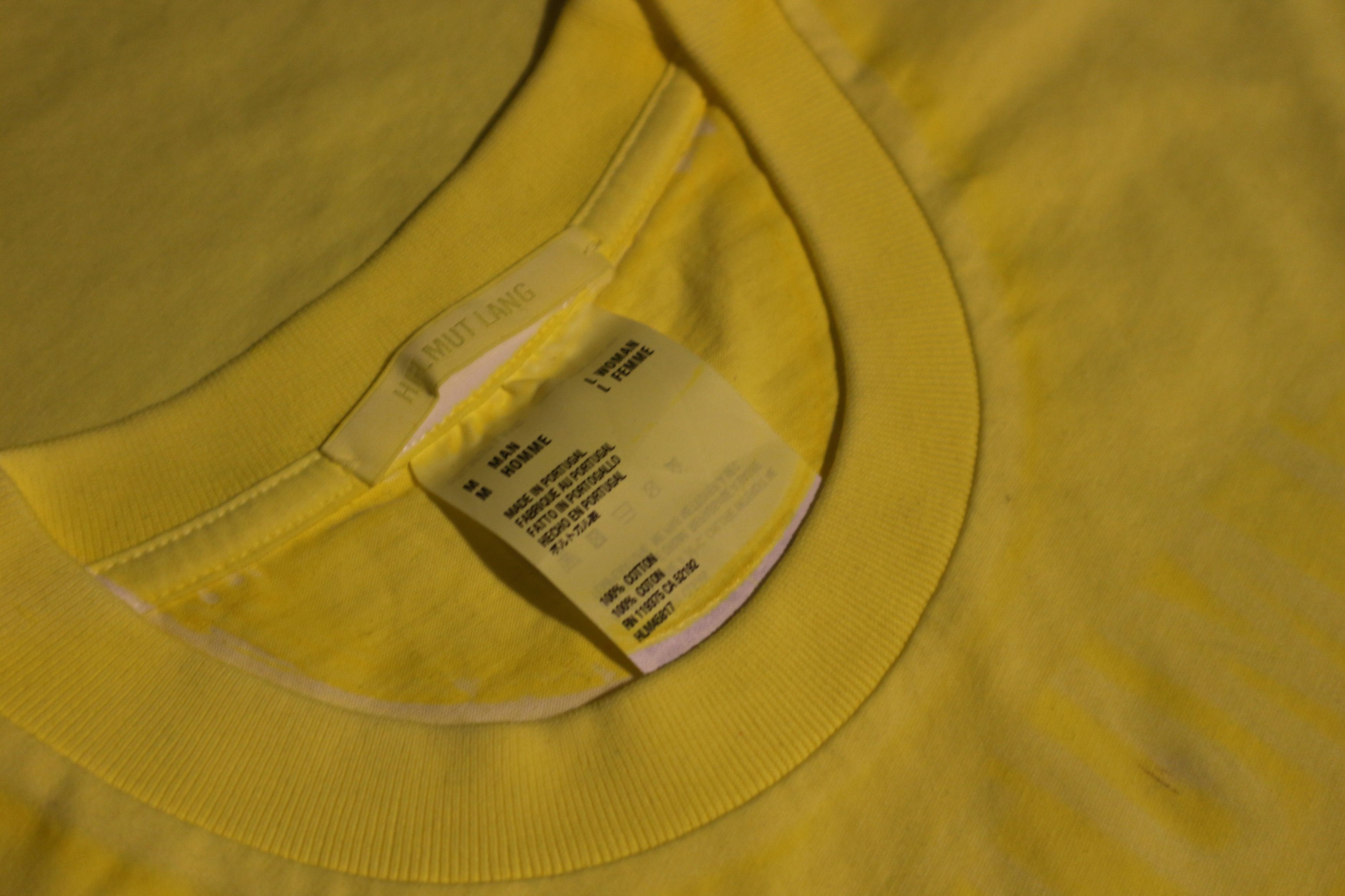 Helmut Lang embroidered logo fluo t-shirt Size US M / EU 48-50 / 2 - 11 Thumbnail