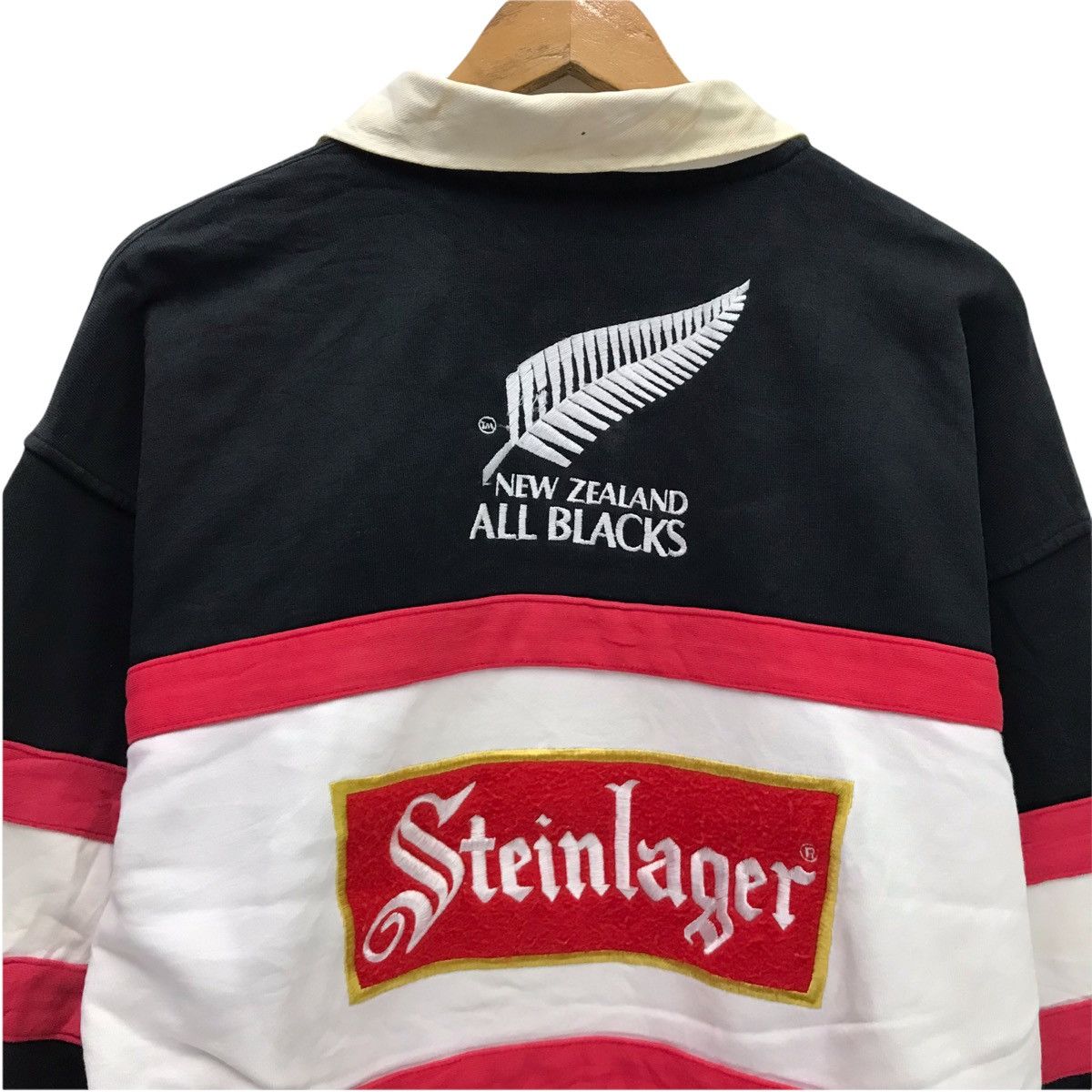 Canterbury of New Zealand Vintage Canterbury Steinlager All Black Big Logo Embroidery Size US M / EU 48-50 / 2 - 9 Thumbnail
