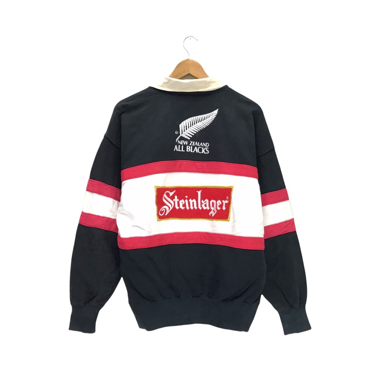 Canterbury of New Zealand Vintage Canterbury Steinlager All Black Big Logo Embroidery Size US M / EU 48-50 / 2 - 8 Thumbnail