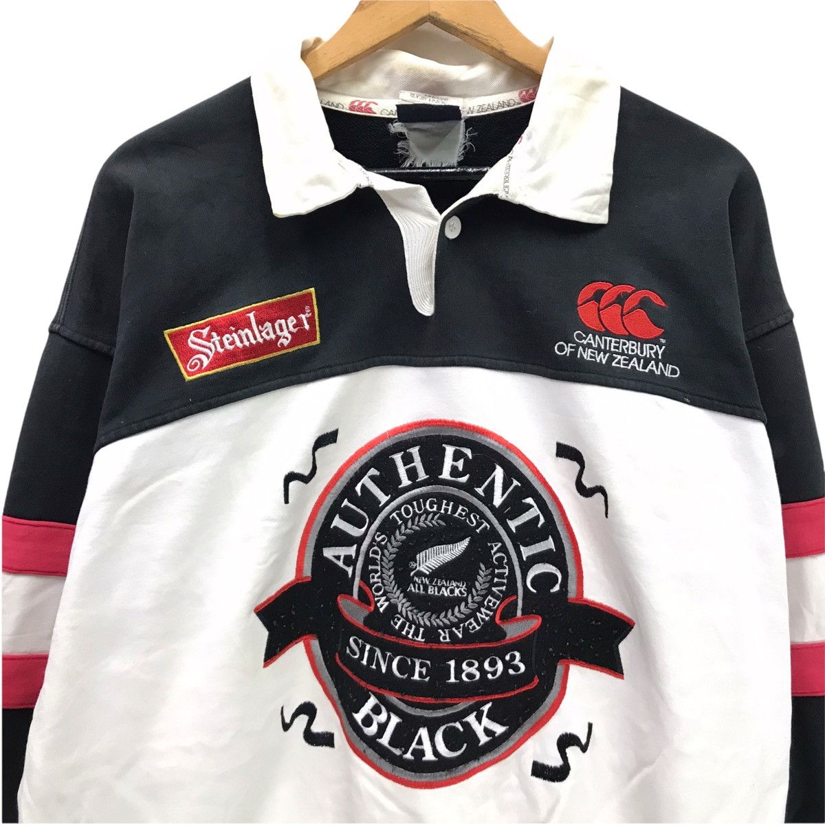 Canterbury of New Zealand Vintage Canterbury Steinlager All Black Big Logo Embroidery Size US M / EU 48-50 / 2 - 4 Thumbnail