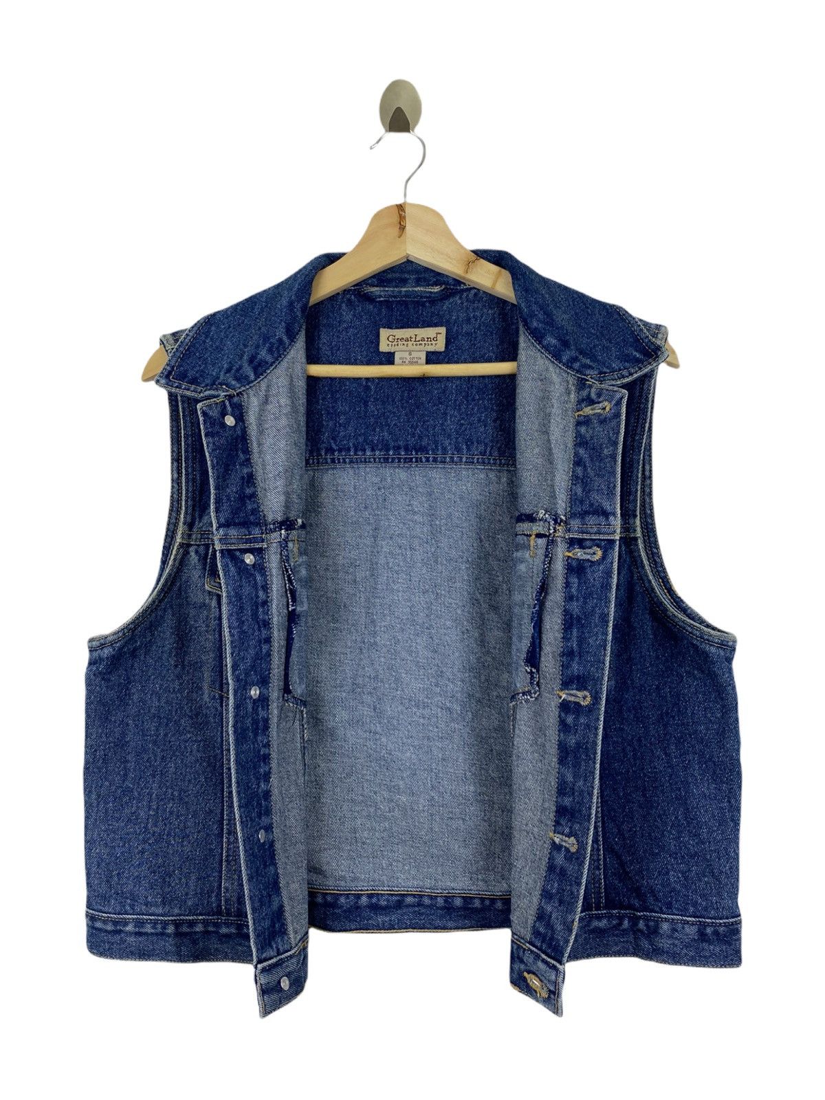 Japanese Brand Vintage great land denim vest Size US S / EU 44-46 / 1 - 3 Thumbnail