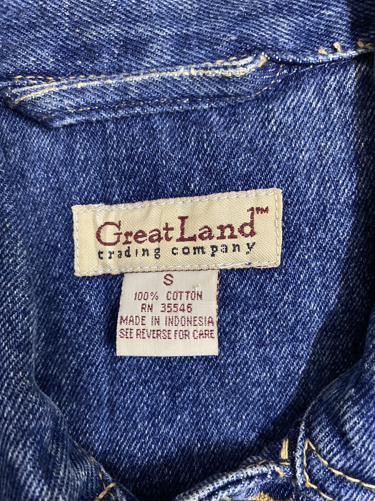 Japanese Brand Vintage great land denim vest Size US S / EU 44-46 / 1 - 4 Thumbnail